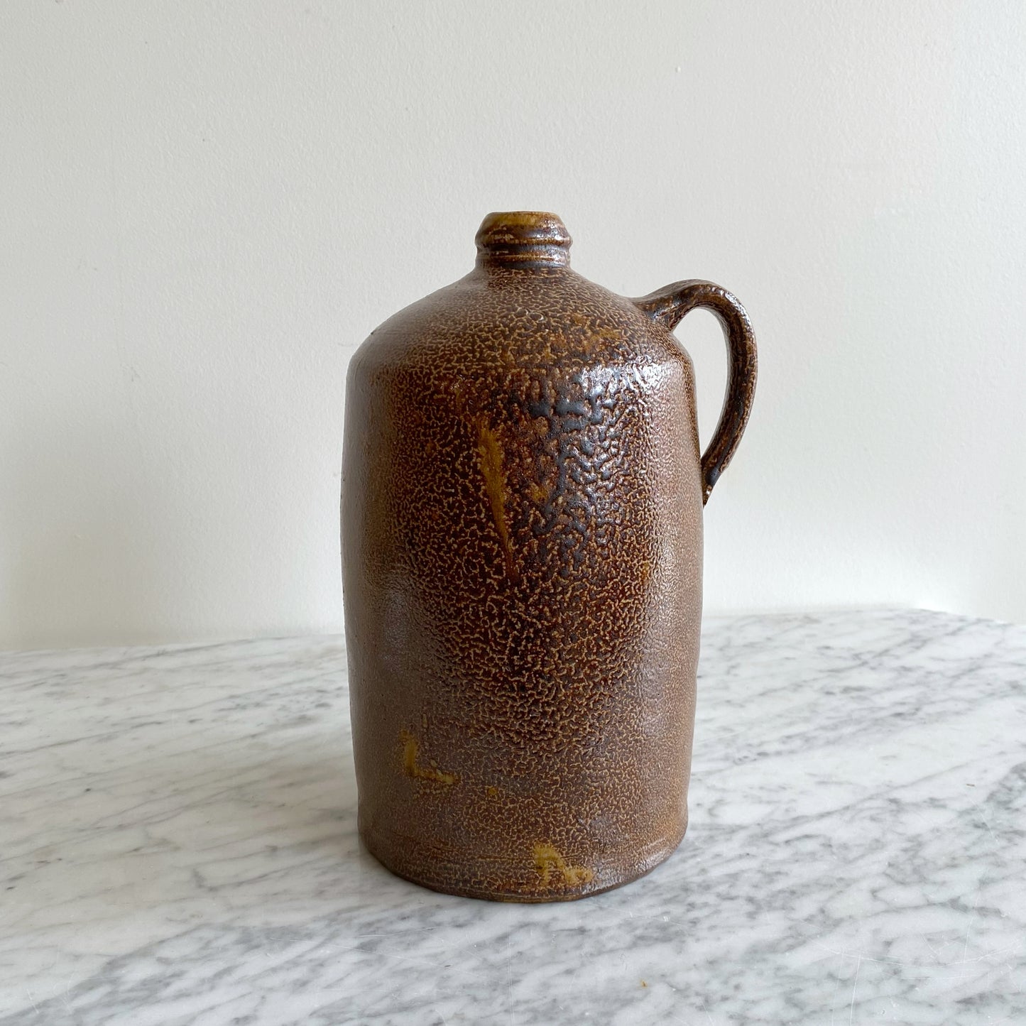 Antique Salt Glaze Stoneware Jug, 10.25”
