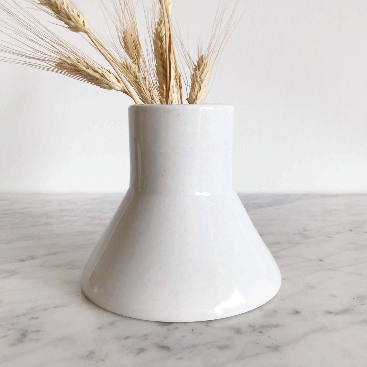 Vintage Modern Geometric Ceramic Vase