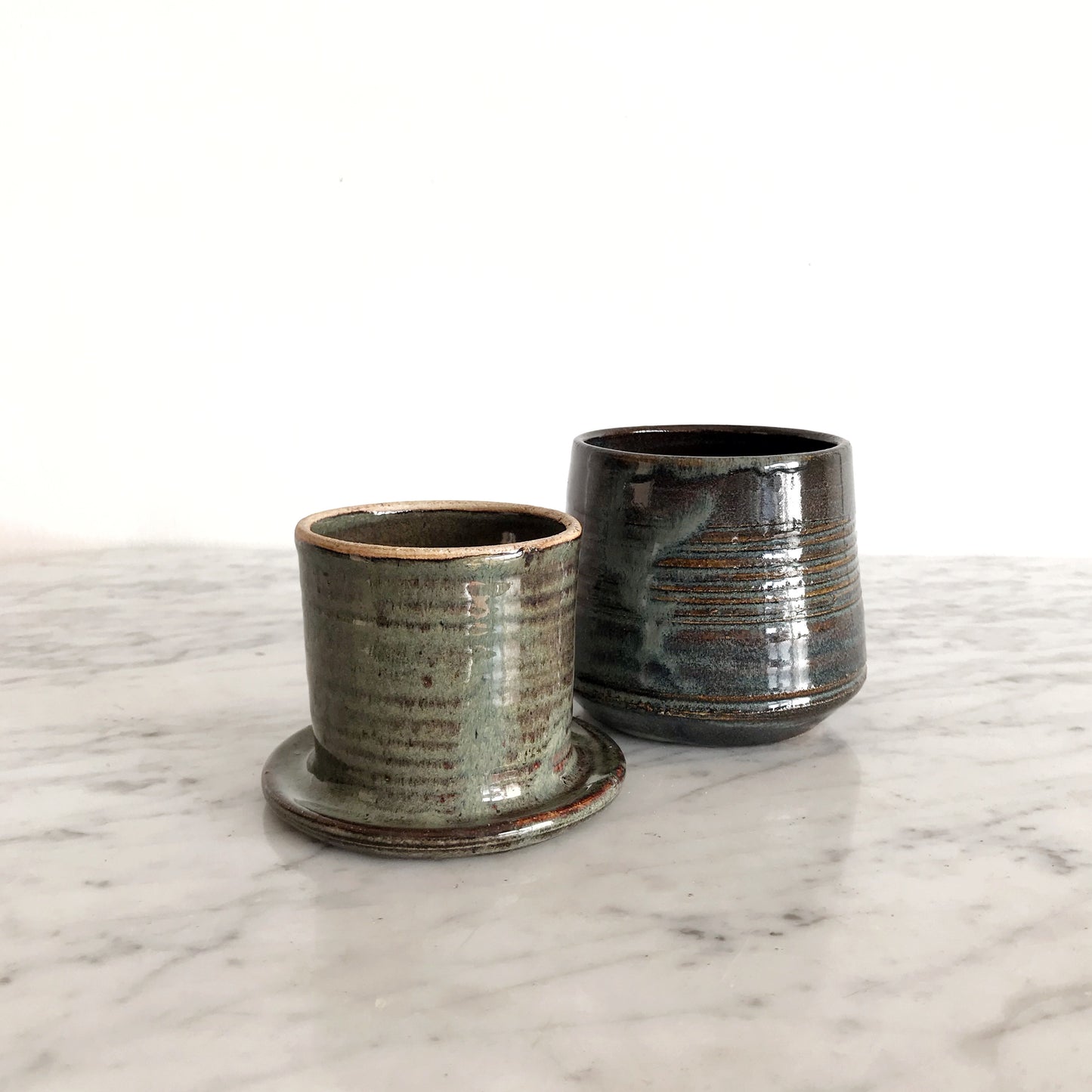Handcrafted Stoneware French Butter Dish