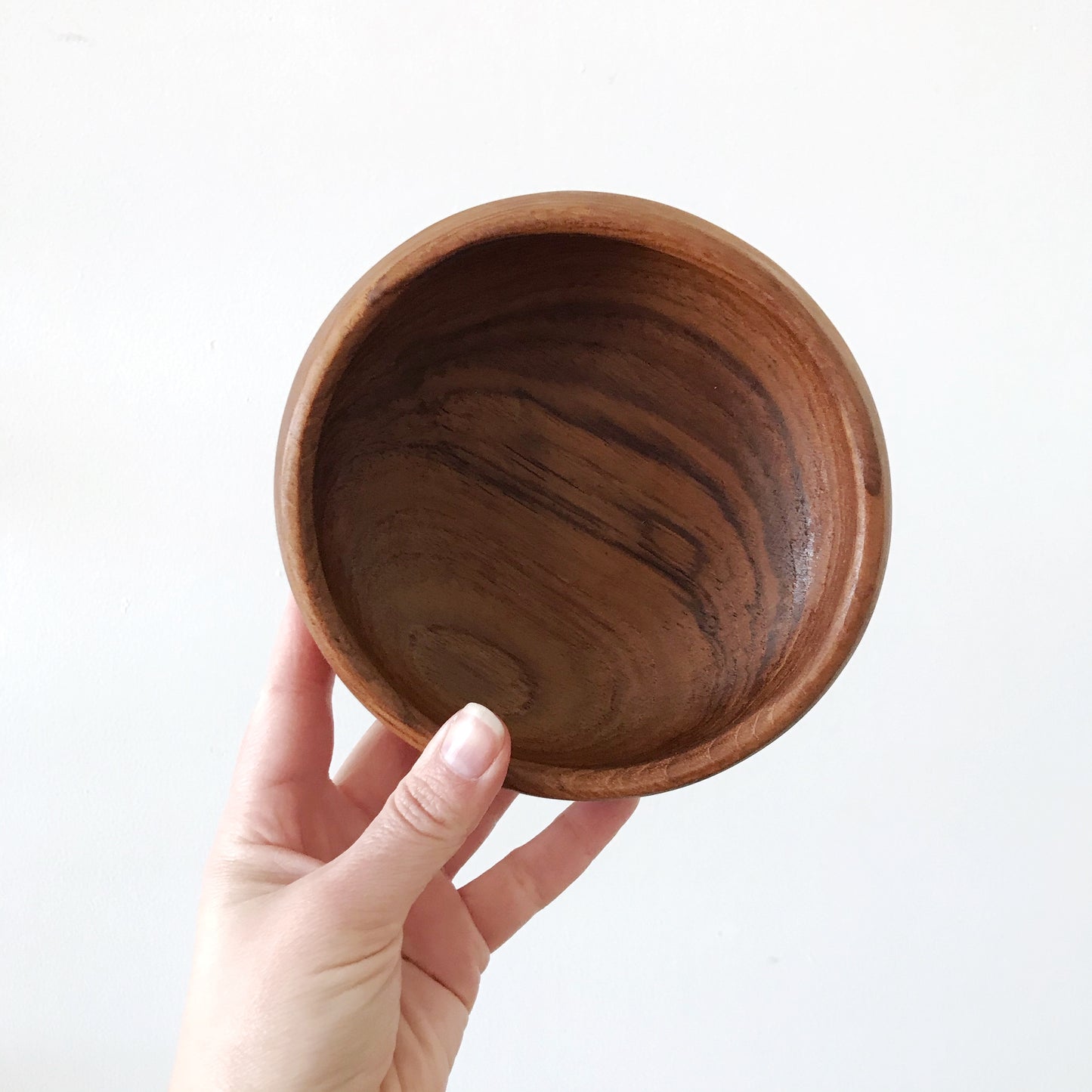 Set of 4 Vintage Turned Wood Bowls