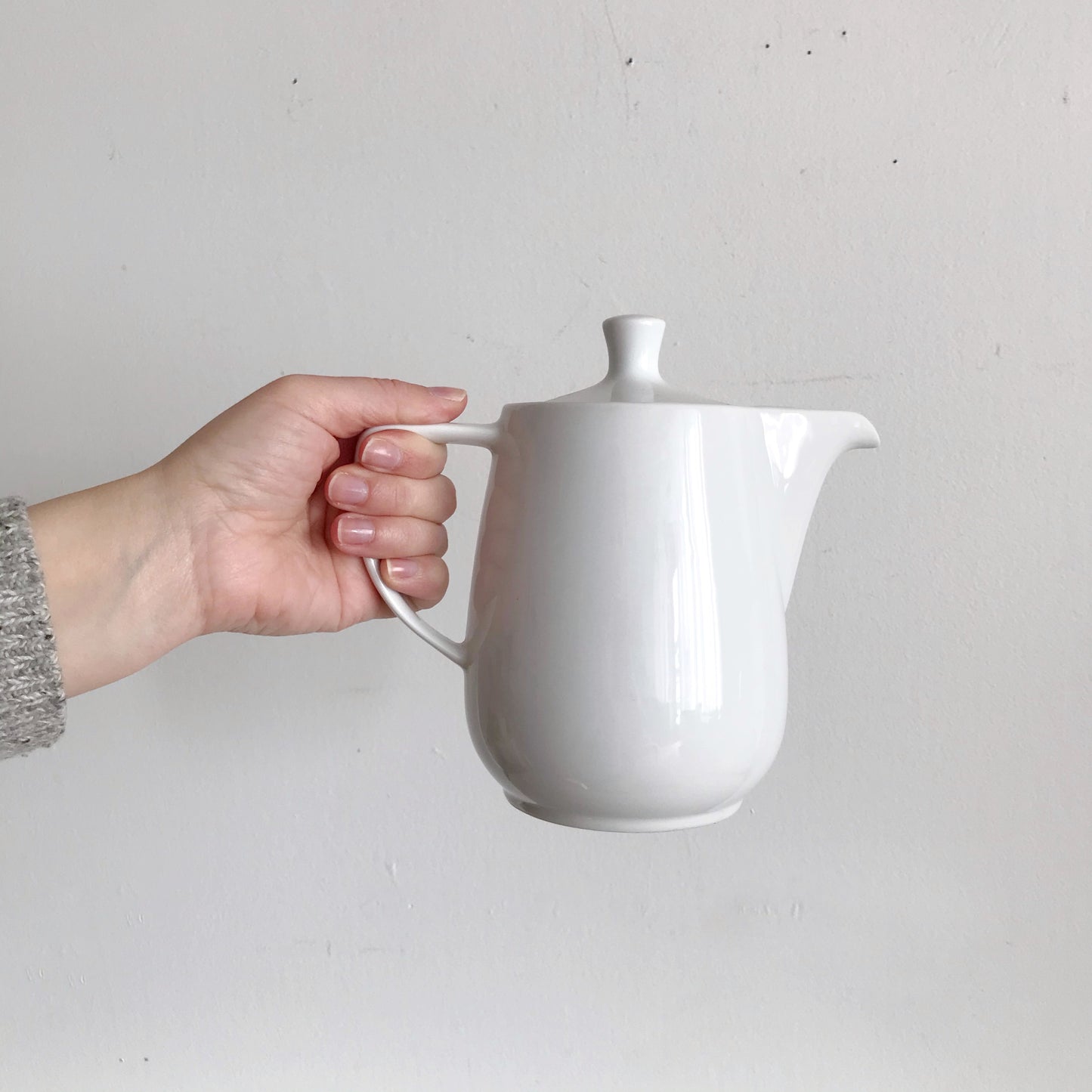 Melitta White Porcelain Coffee Carafe, Germany