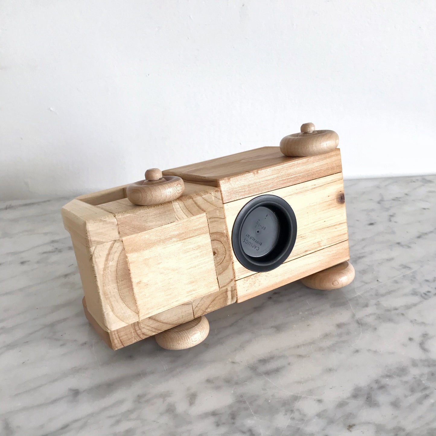 Handcrafted Wooden Truck Coin Bank