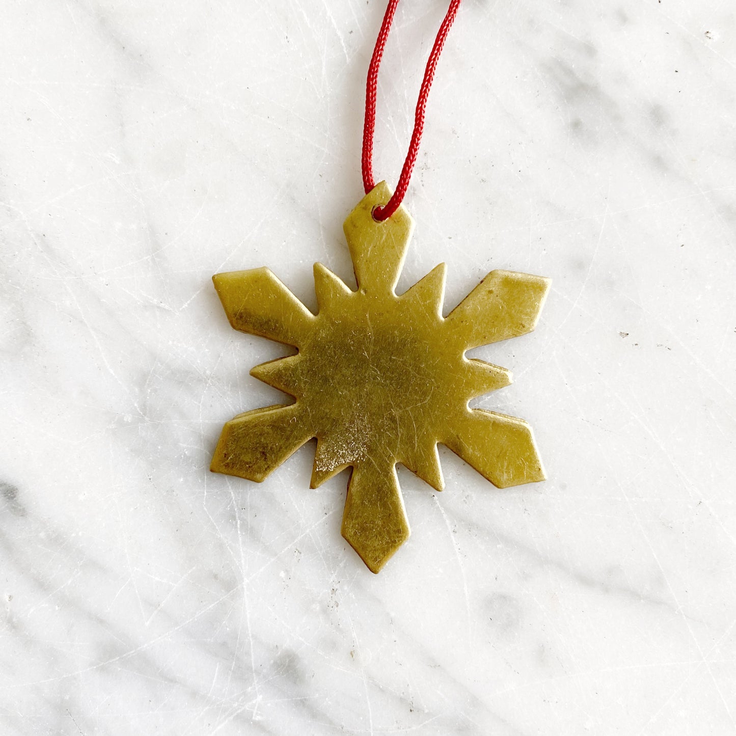 20% OFF: Brass Snowflake Ornament, Choose