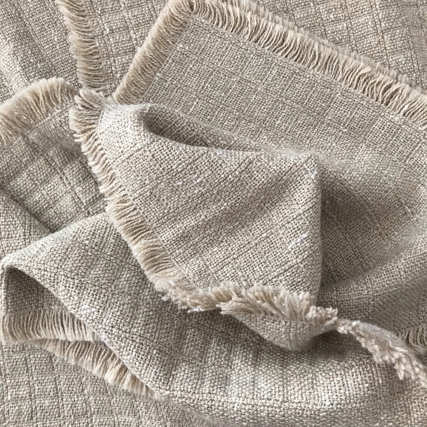 Set of 4 Natural Woven Placemats, Mushroom