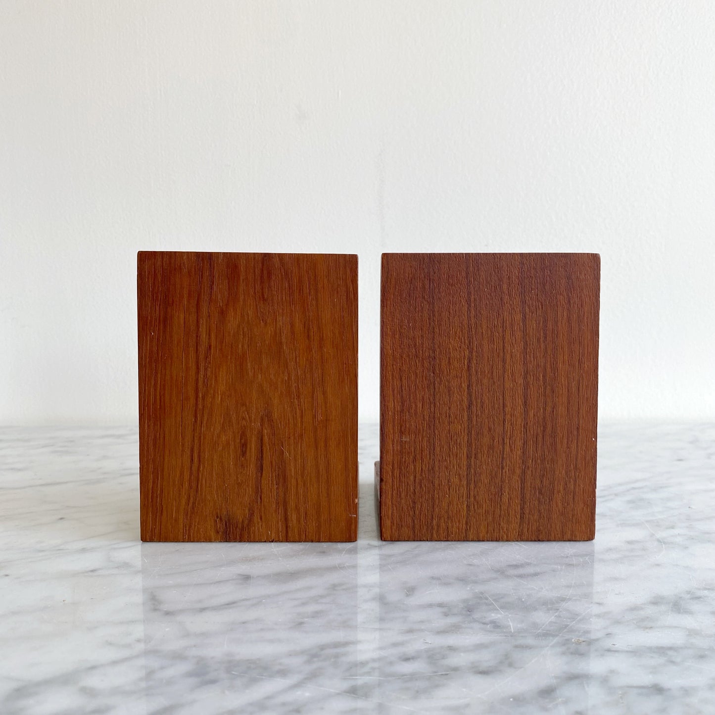 Pair of Vintage Danish Wood Figures Bookends