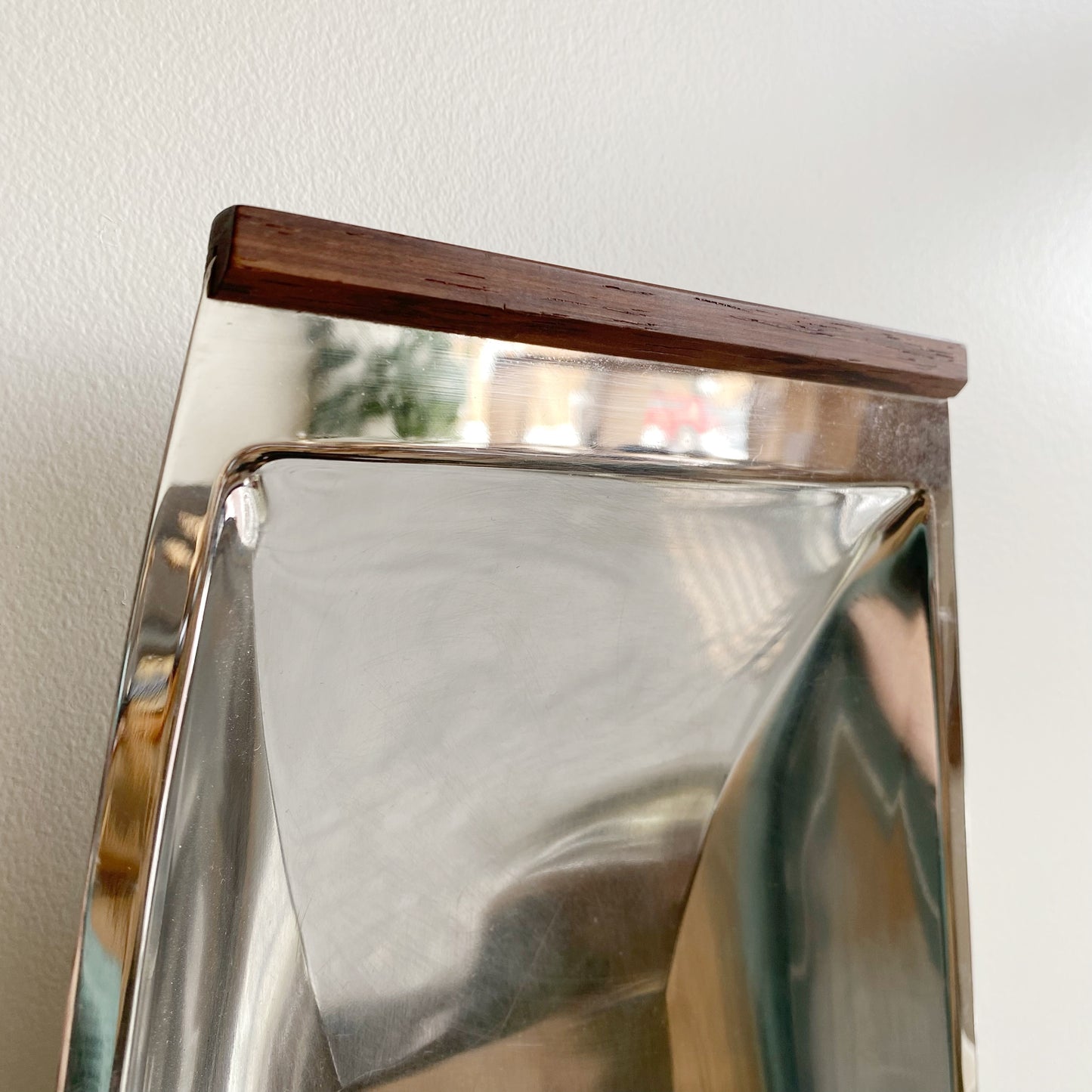 XL Vintage Danish Stainless Steel Serving Tray, 19"