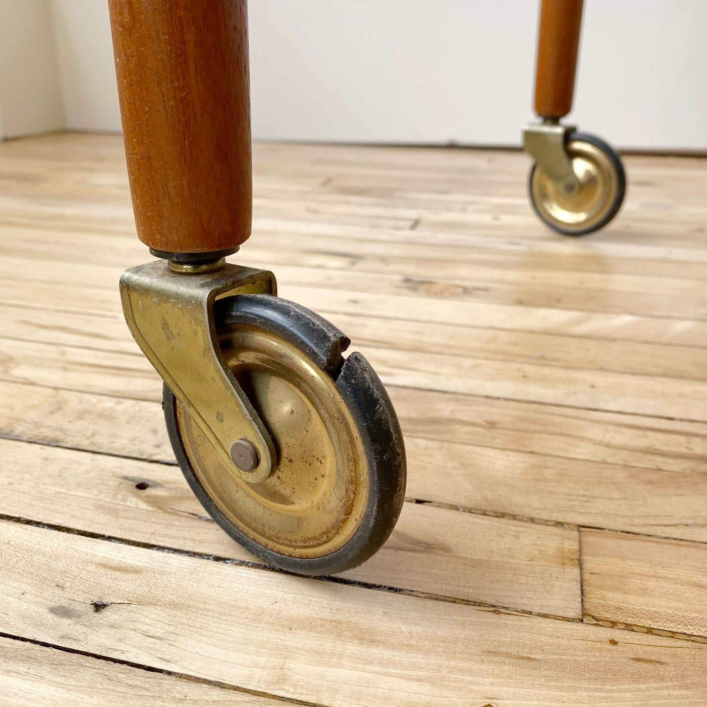 Danish Teak Expandable Bar Cart, Mogens Hansen
