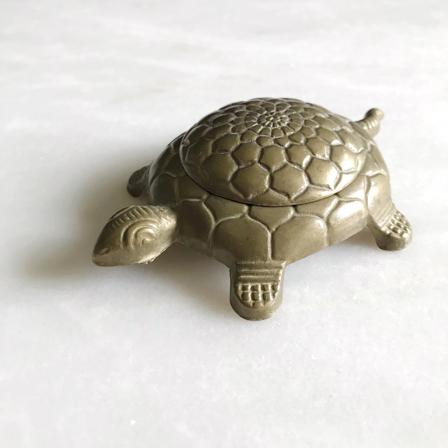Vintage Brass Turtle Box, Italy