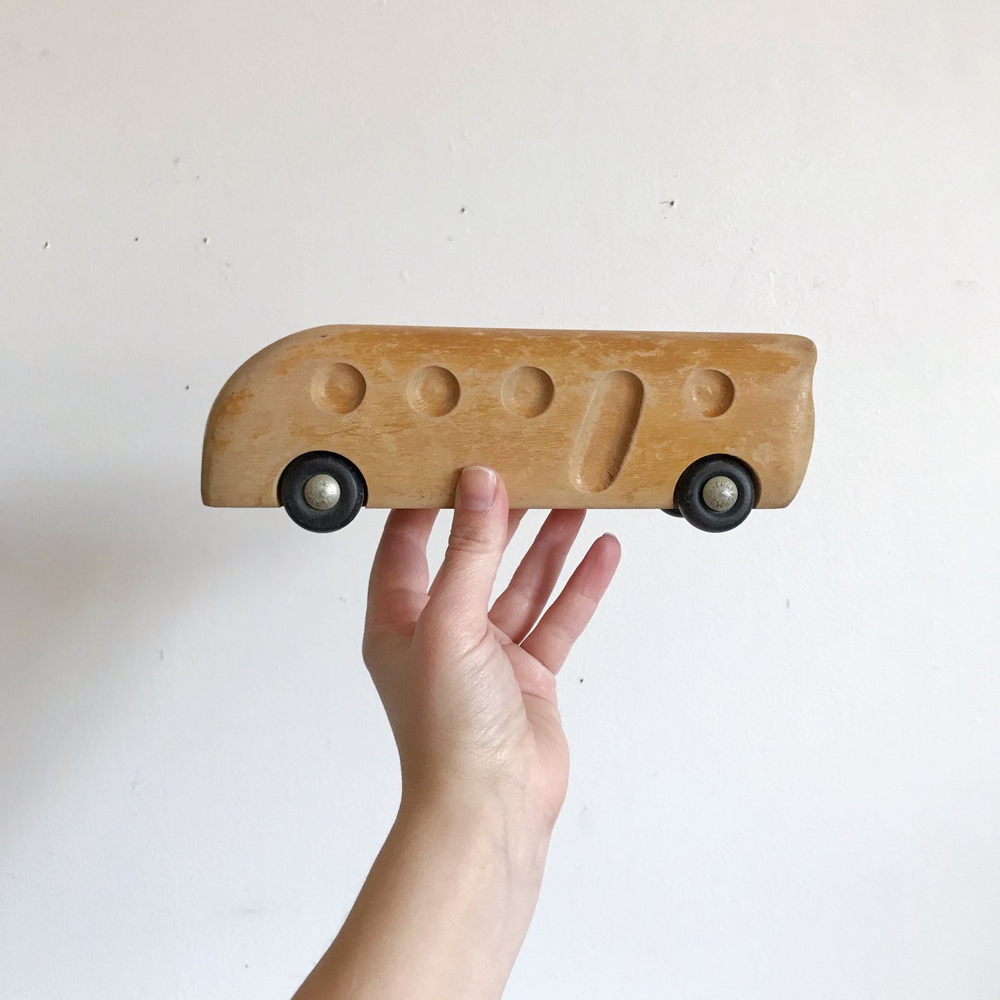 Vintage Sculptural Wood Bus, Antonio Vitali PLAYFORMS