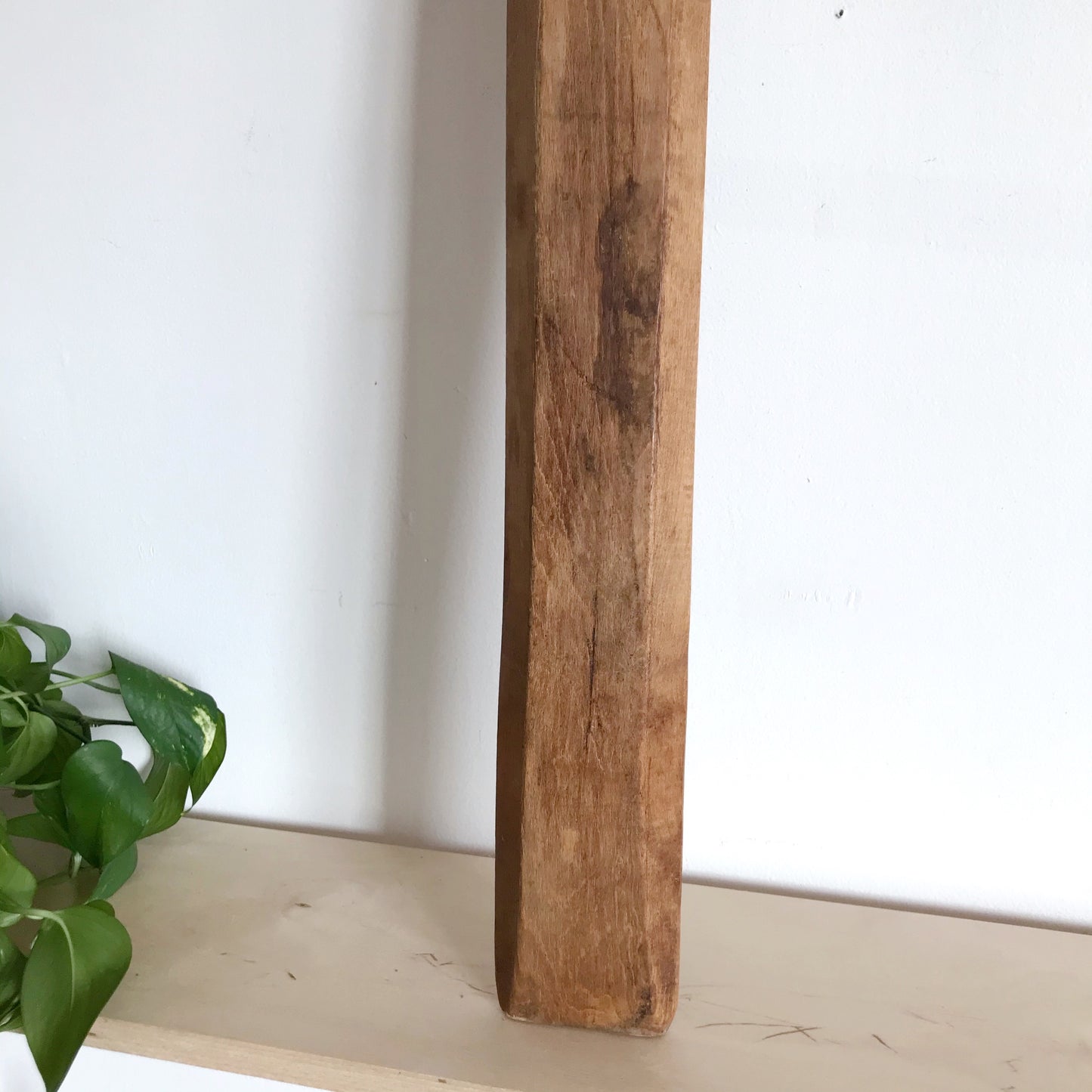 Antique Wooden French Baguette Tray, 42"