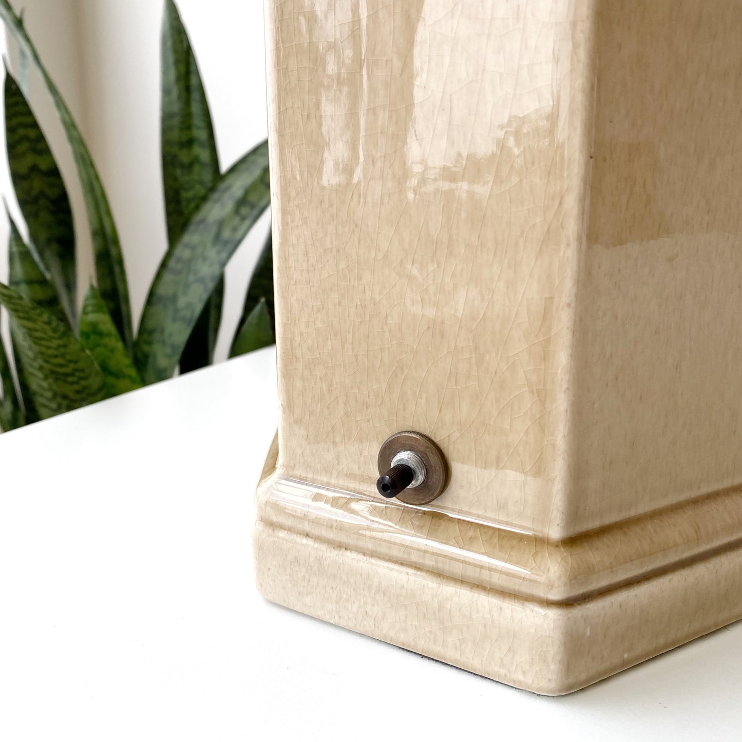 Vintage Hexagon Ceramic Lamp Base