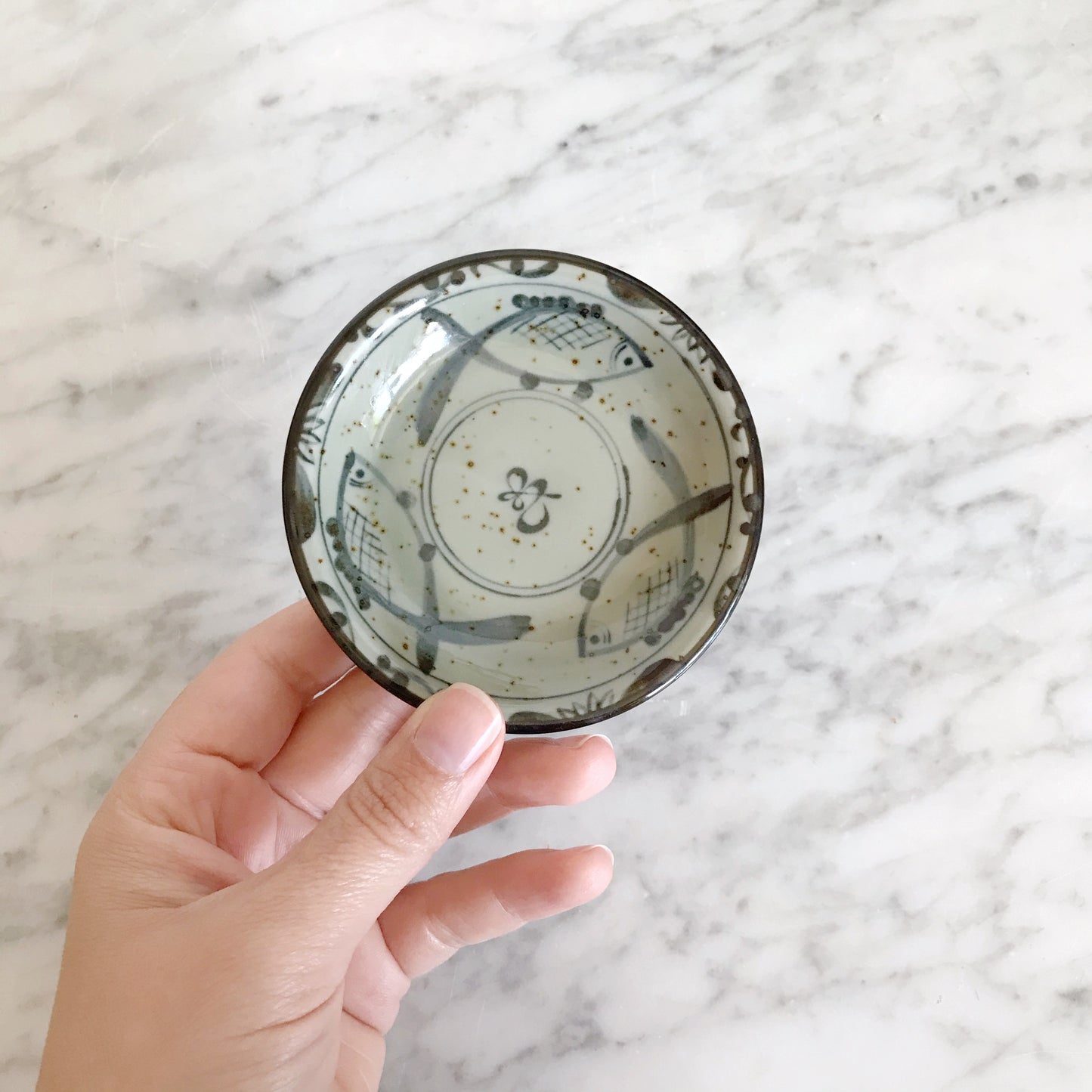 Petite Ceramic Dish with Fish