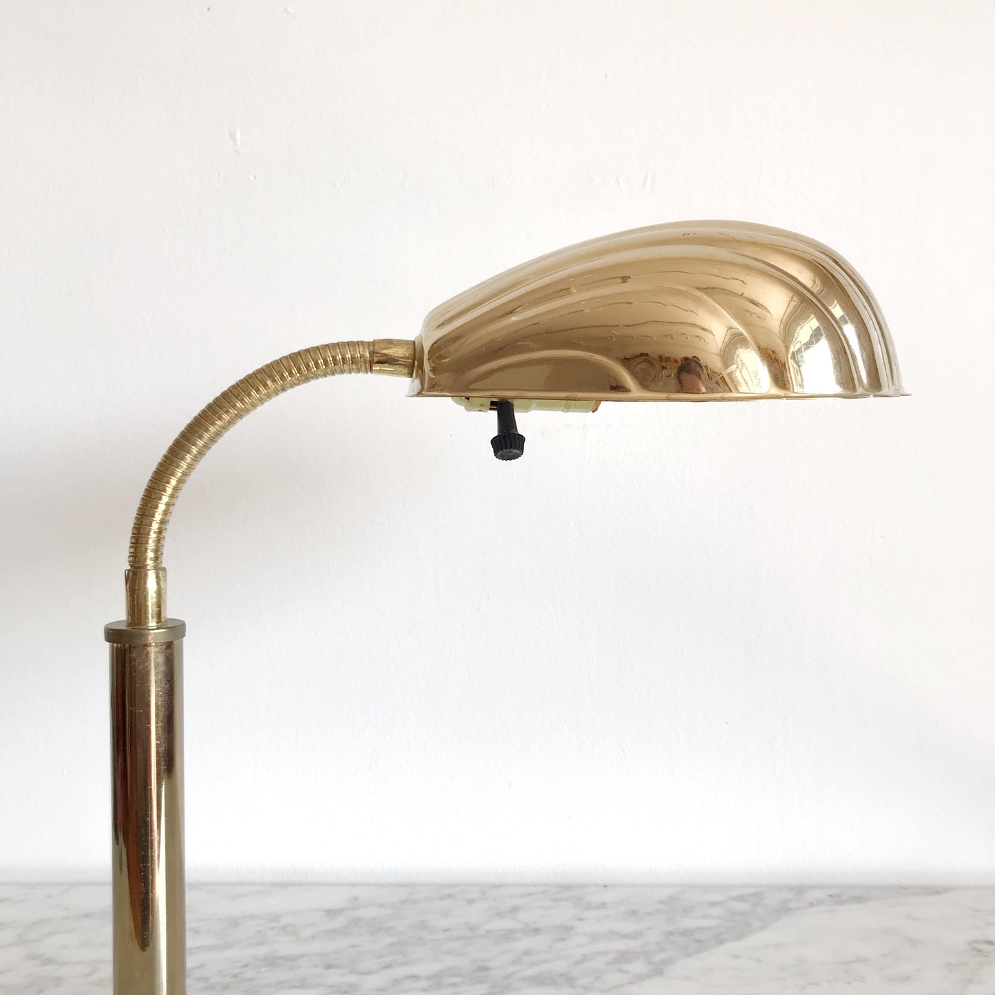 Vintage Brass Seashell Desk Lamp