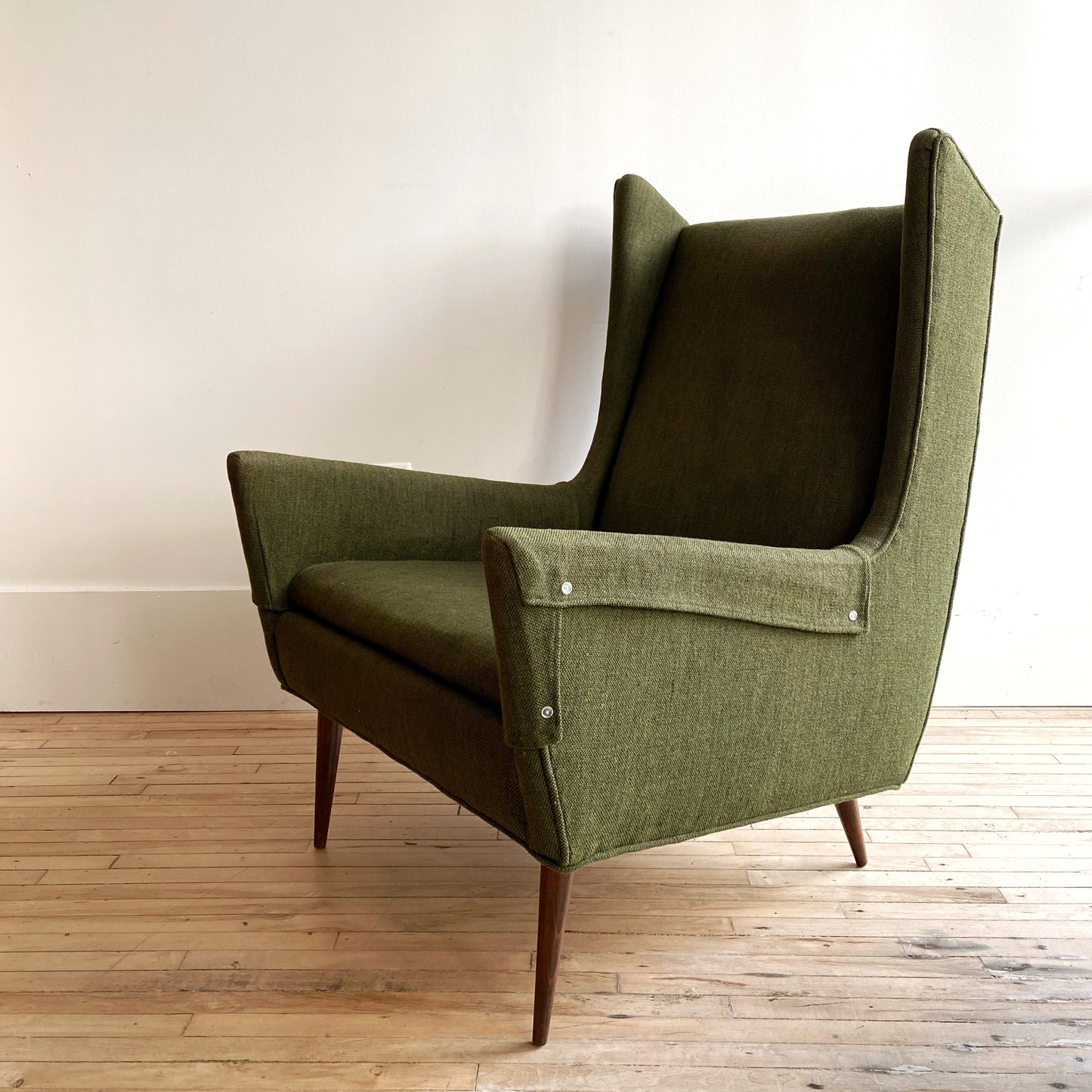 Vintage MCM Selig Wingback Arm Chair