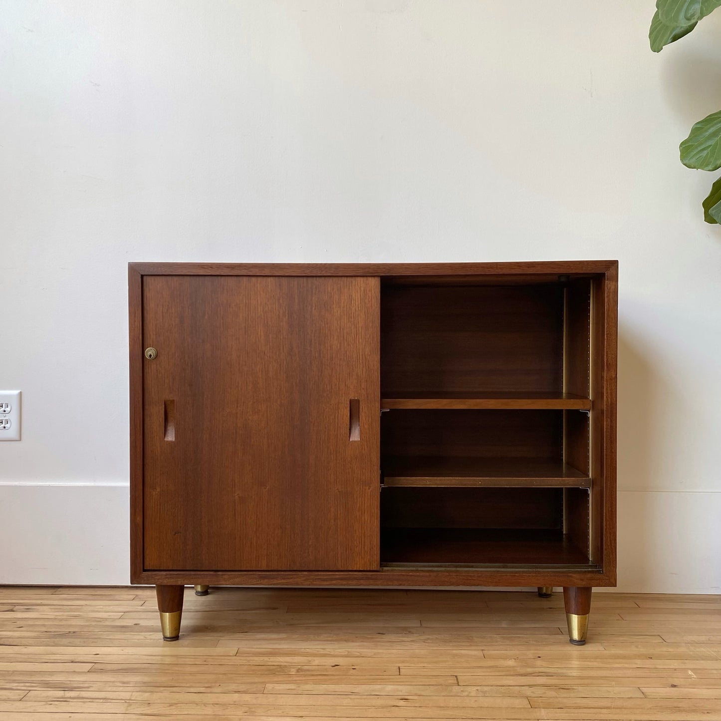 Petite Vintage MCM Storage Cabinet, Restored