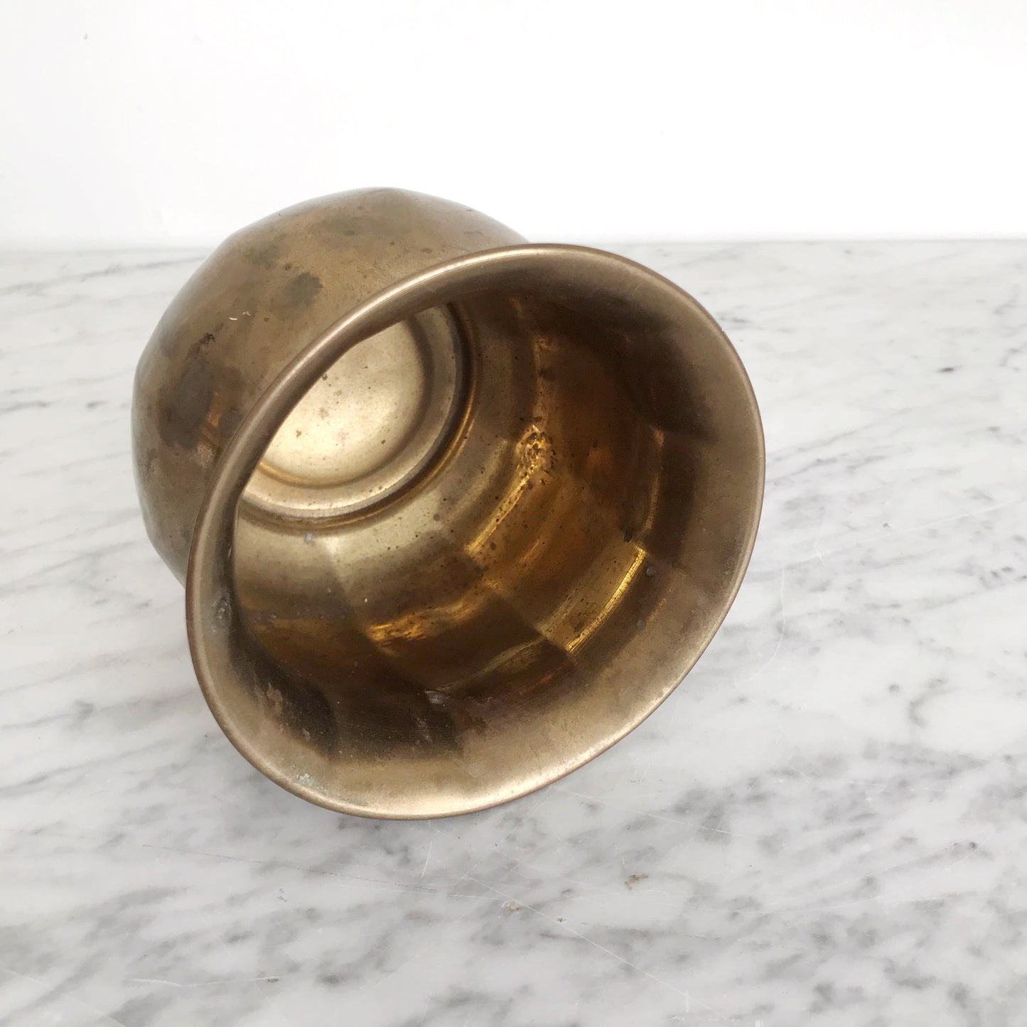 Small Vintage Brass Planter