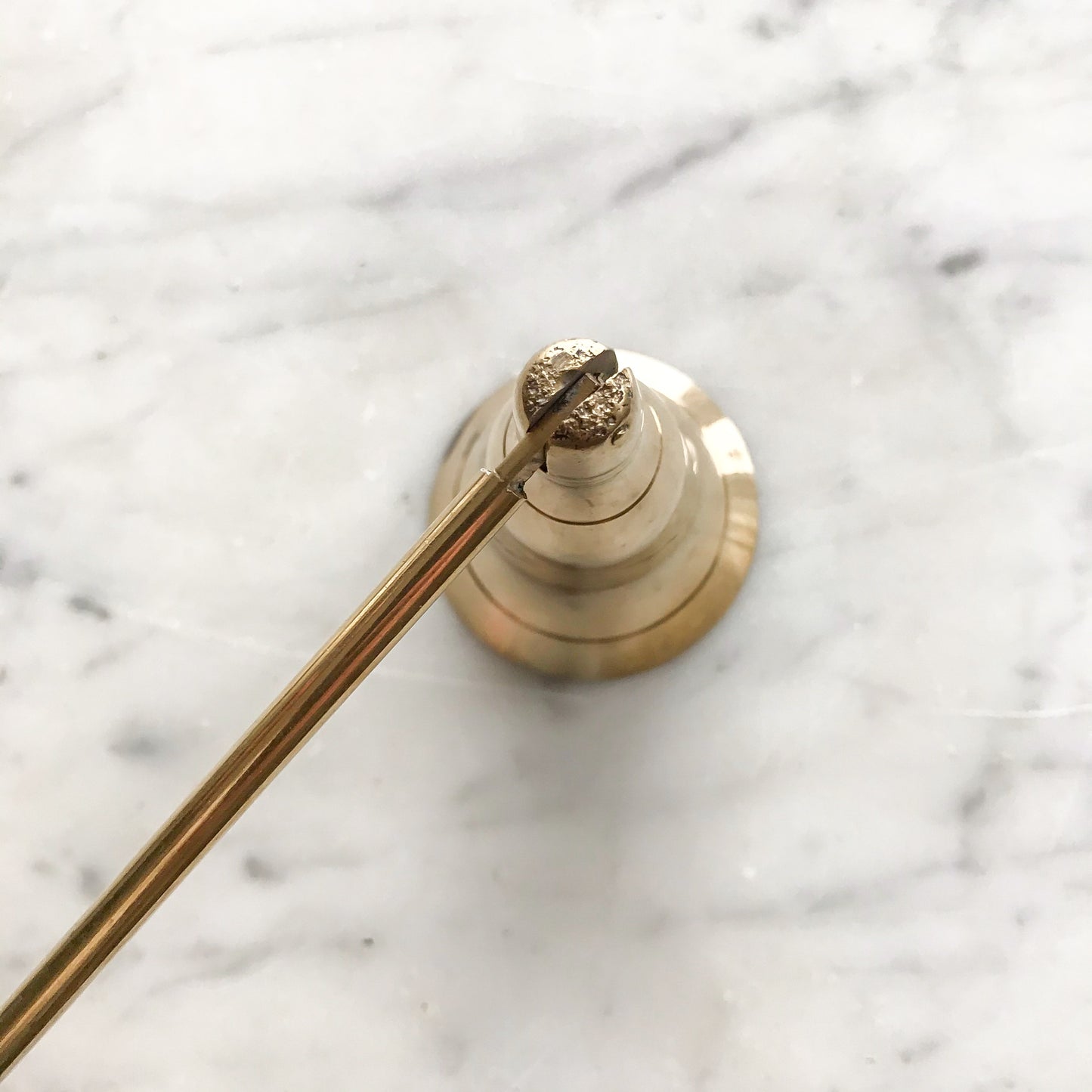 Large Vintage Brass Candle Snuffer