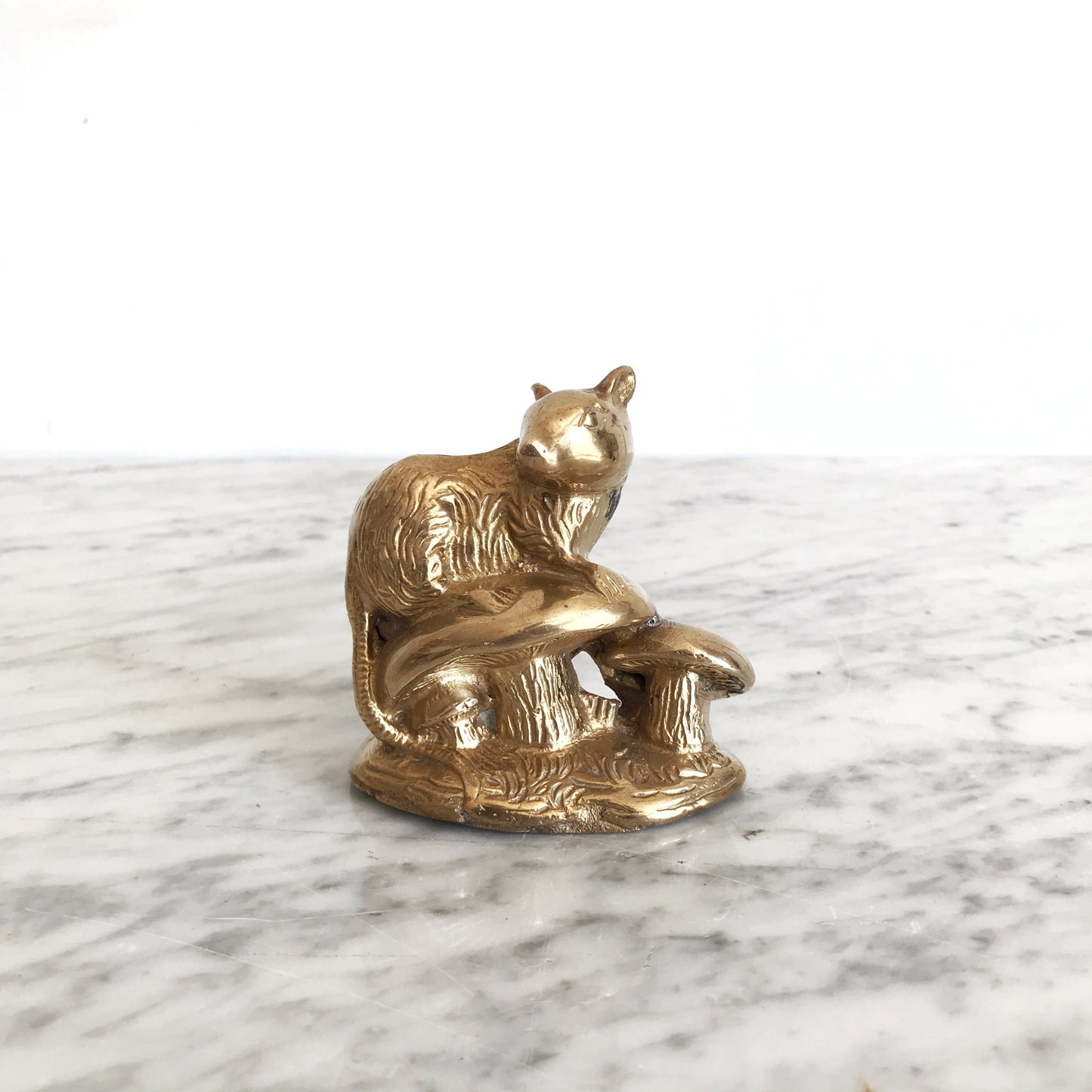 Vintage Brass Mongoose/ Weasel