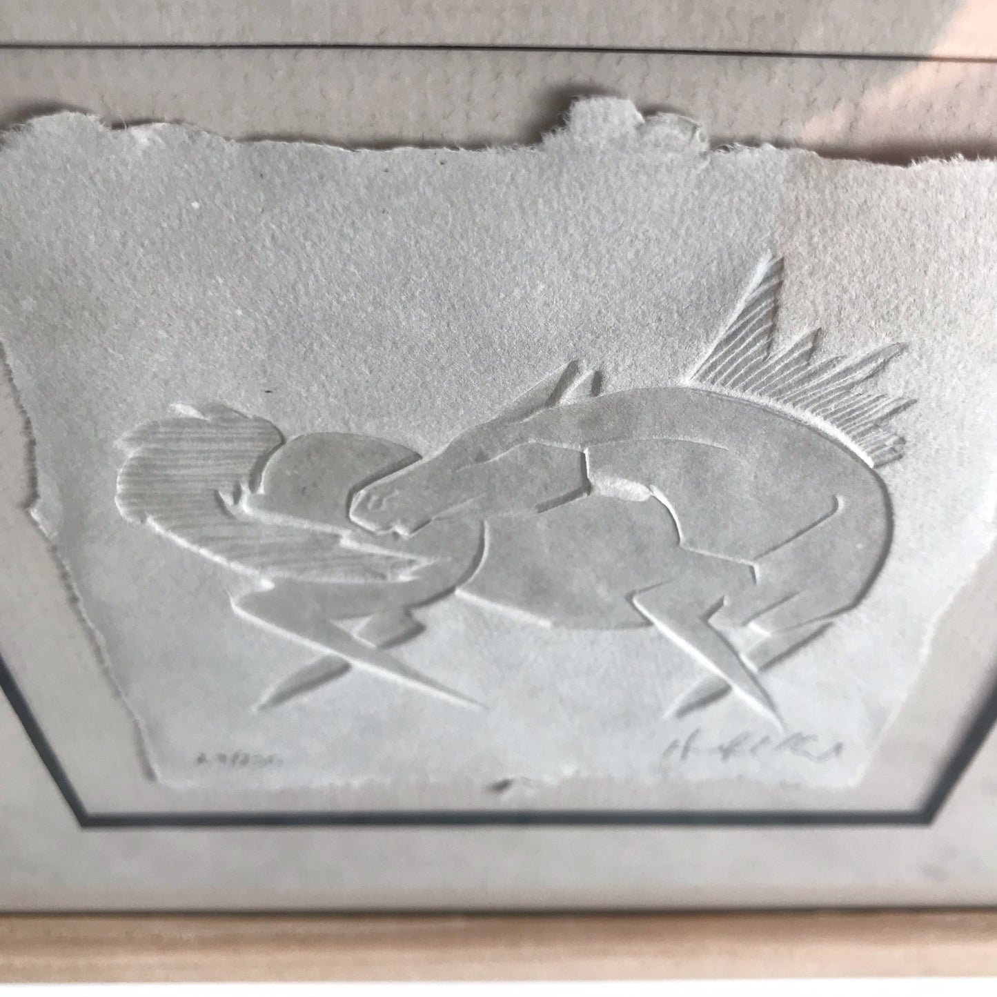 Original Embossed Horse Art Piece (9 x 9)