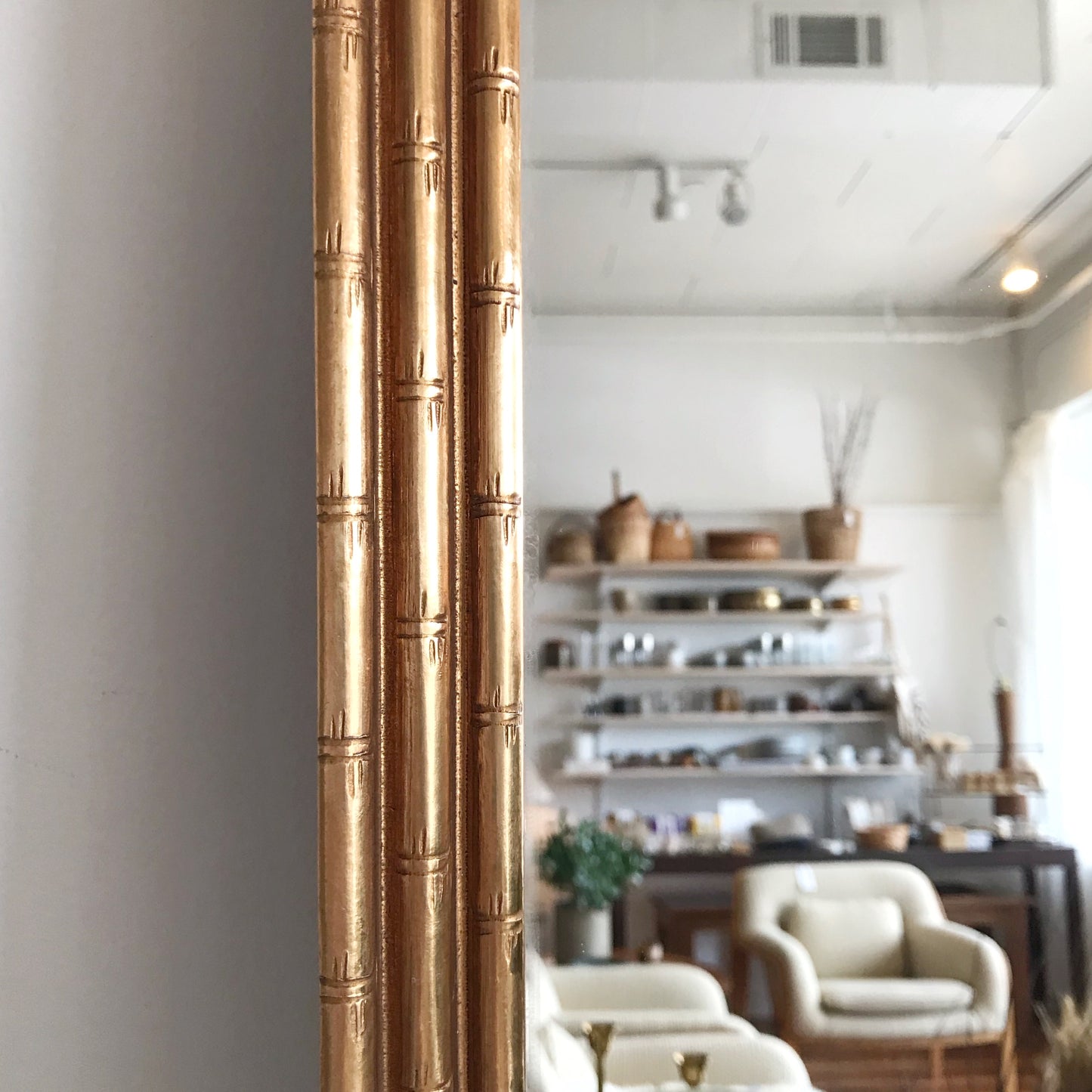Vintage Gold Faux-Bamboo Mirror (16.25 x 26.25)