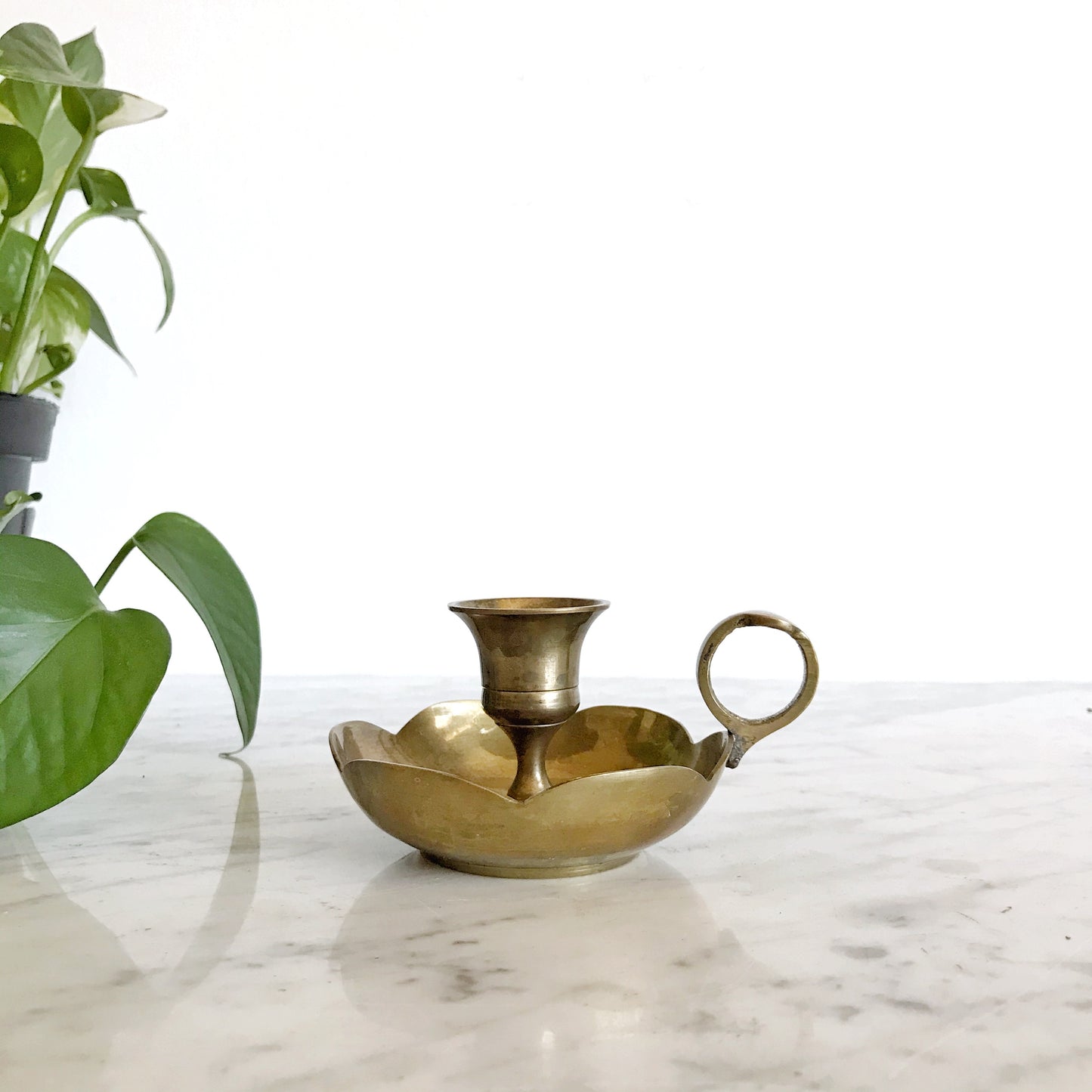 Vintage Brass Candle Holder