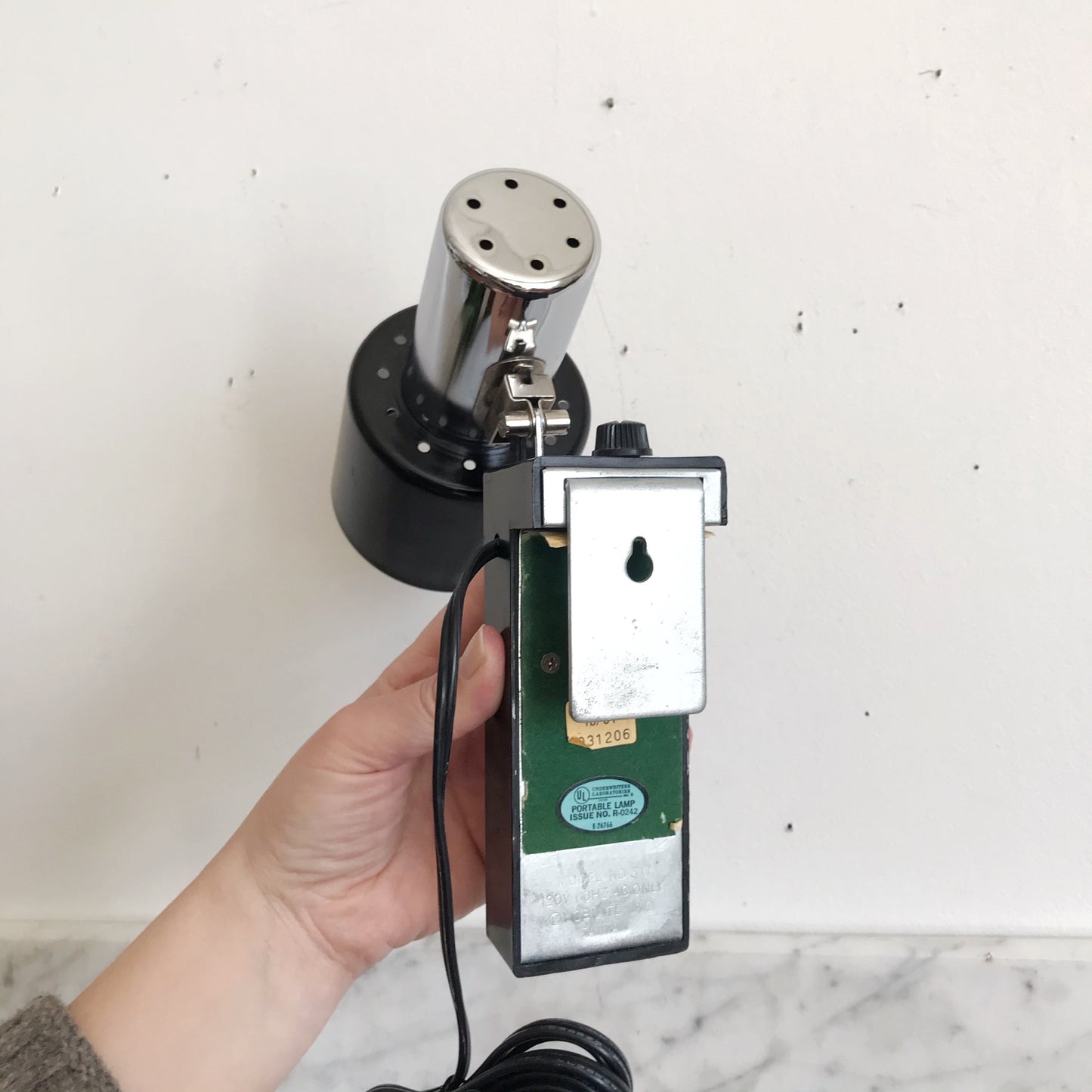 MCM Black + Chrome Reading Light