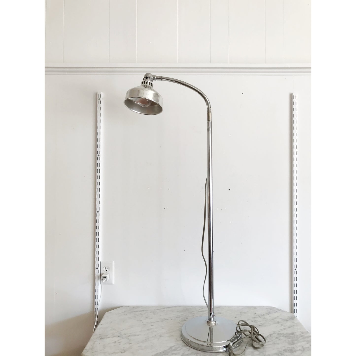 Vintage Adjustable Chrome Floor Lamp