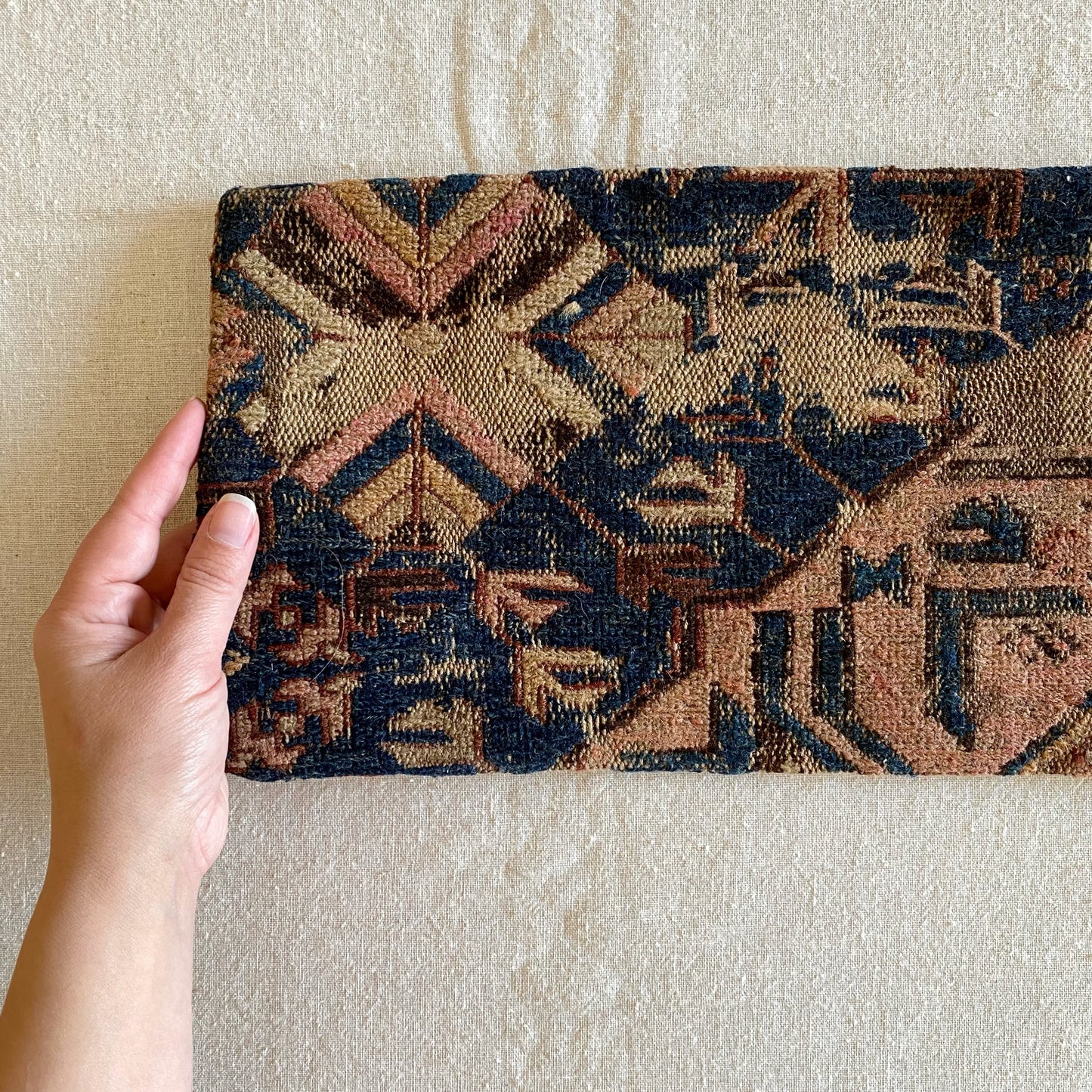 Hand-knotted Turkish Pillow Cover (8x16)