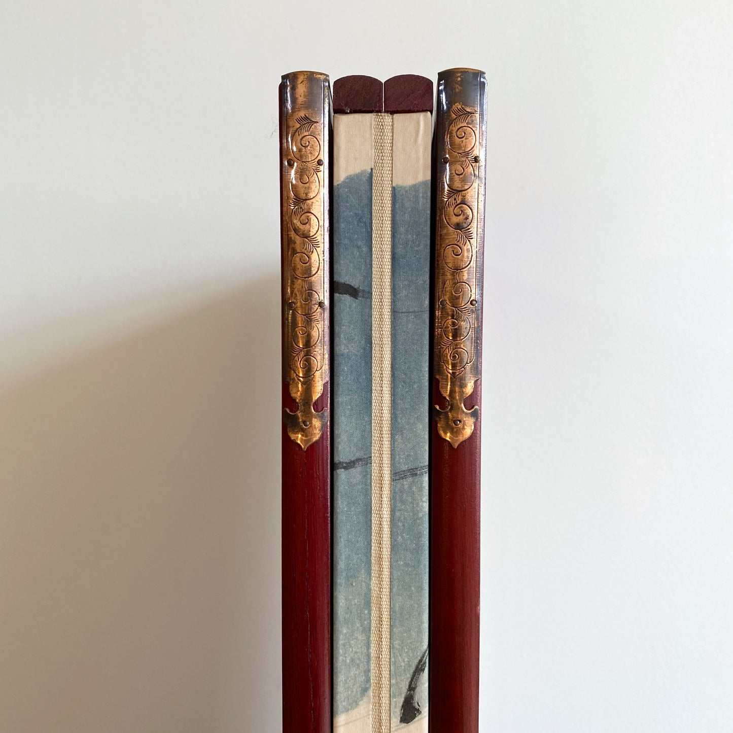 Vintage Hand-Painted Folding Screen / Room Divider
