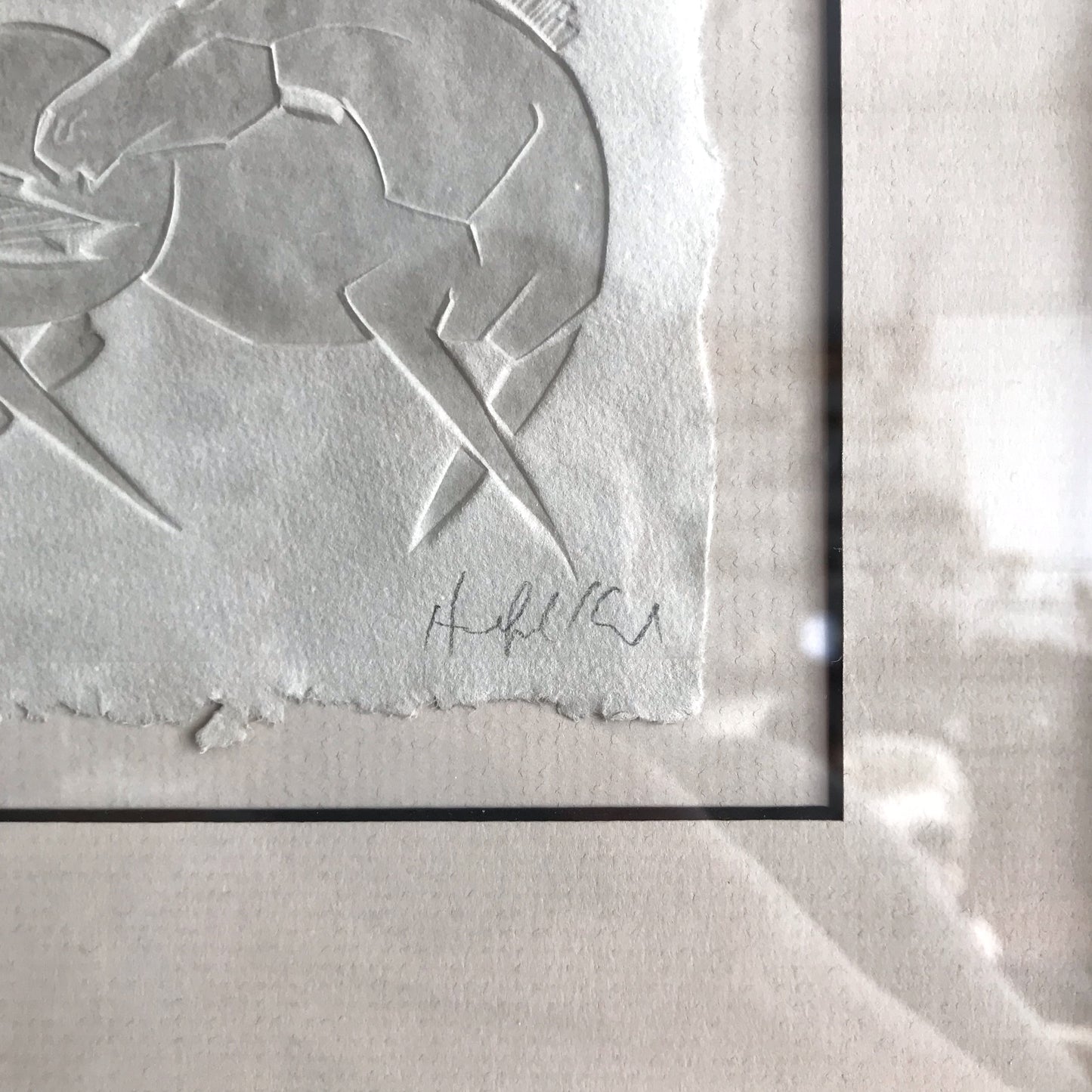 Original Embossed Horse Art Piece (9 x 9)