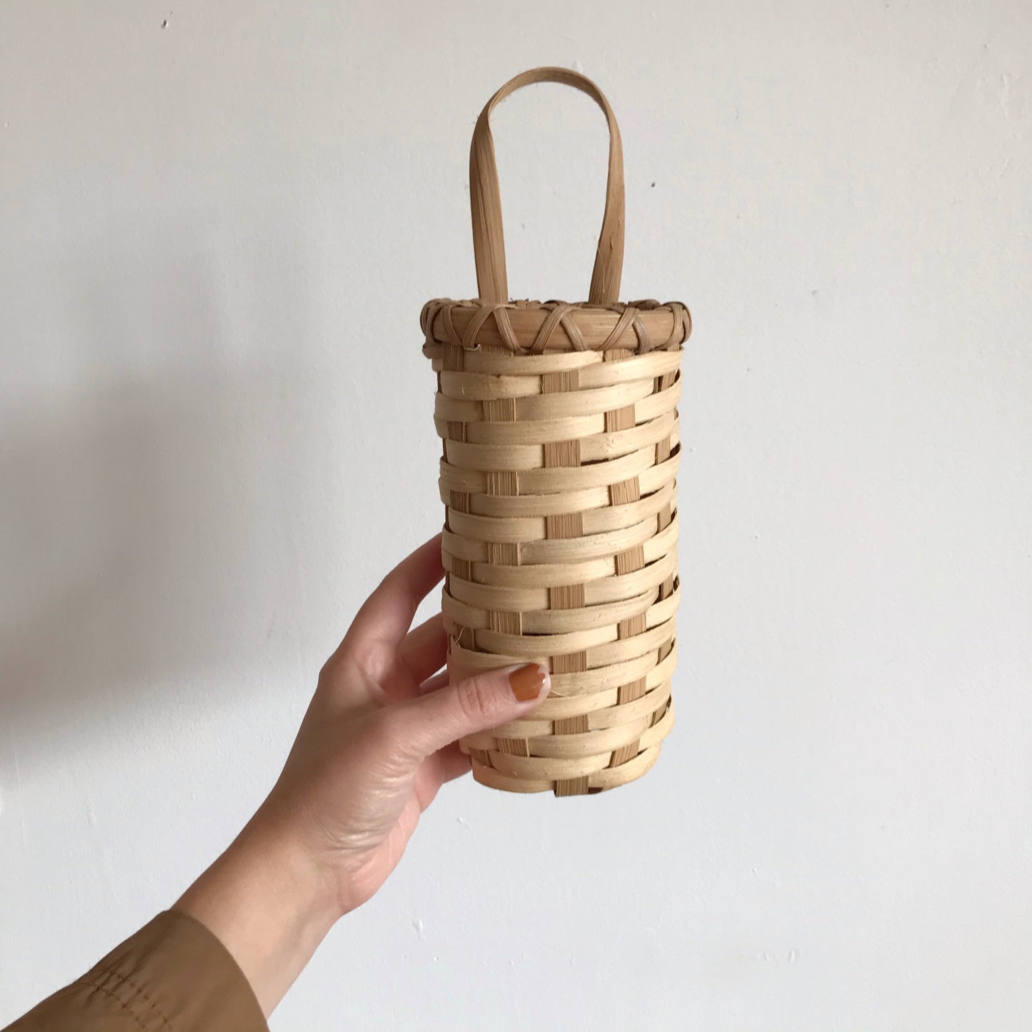 Slender Woven Hanging Basket