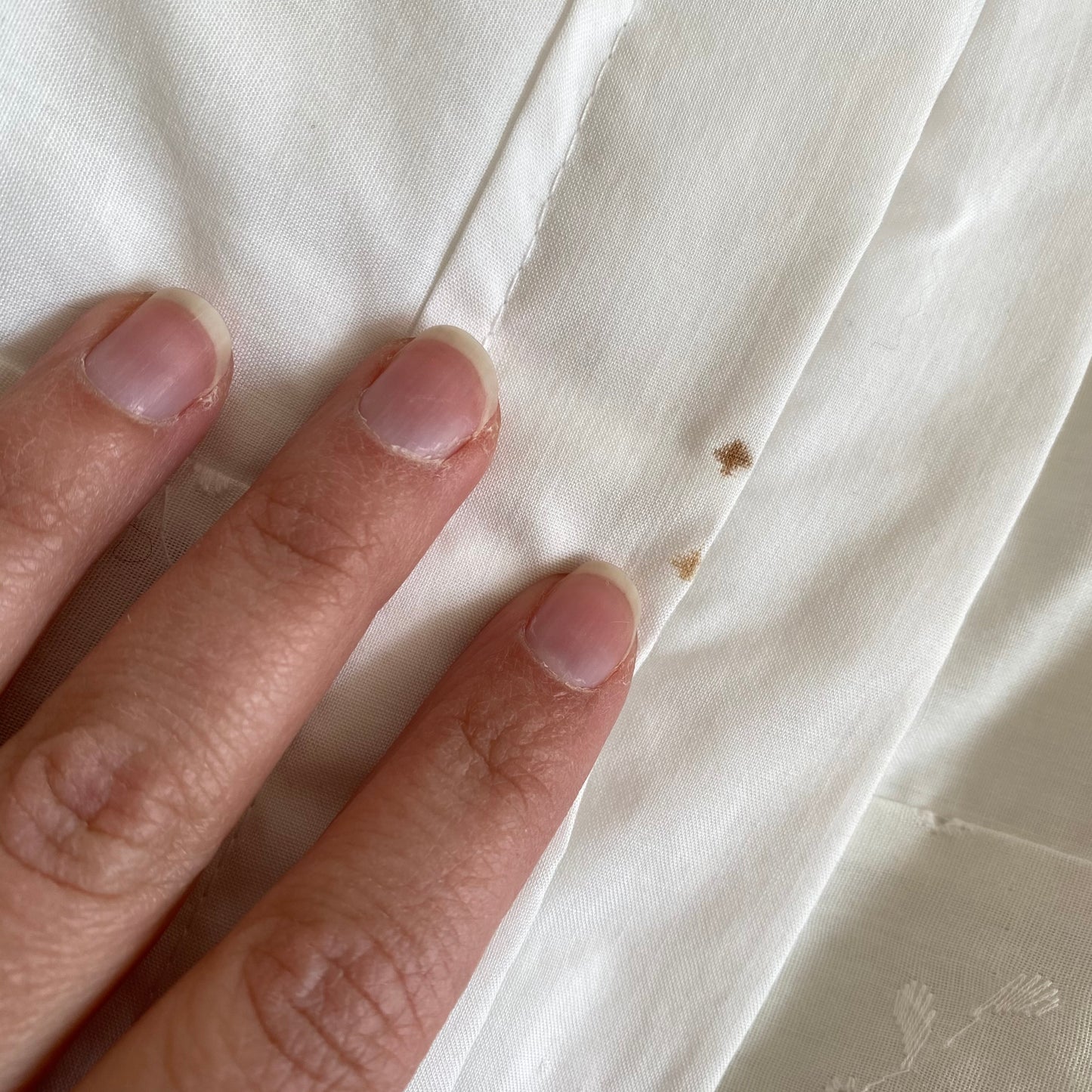 White Cotton Quilt (84 x 66)
