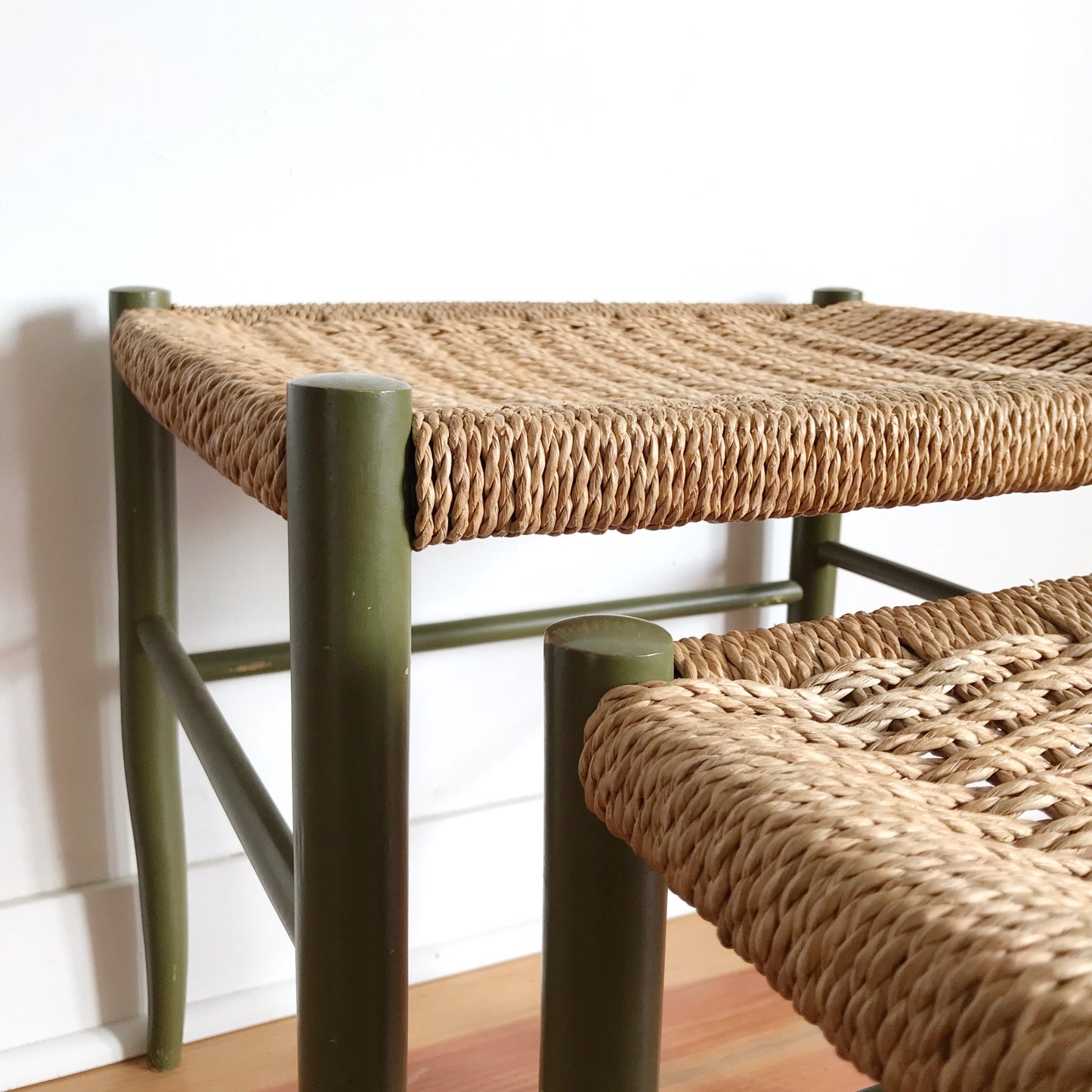 Vintage 1950's Italian Mid-Century Modern Nesting Stools