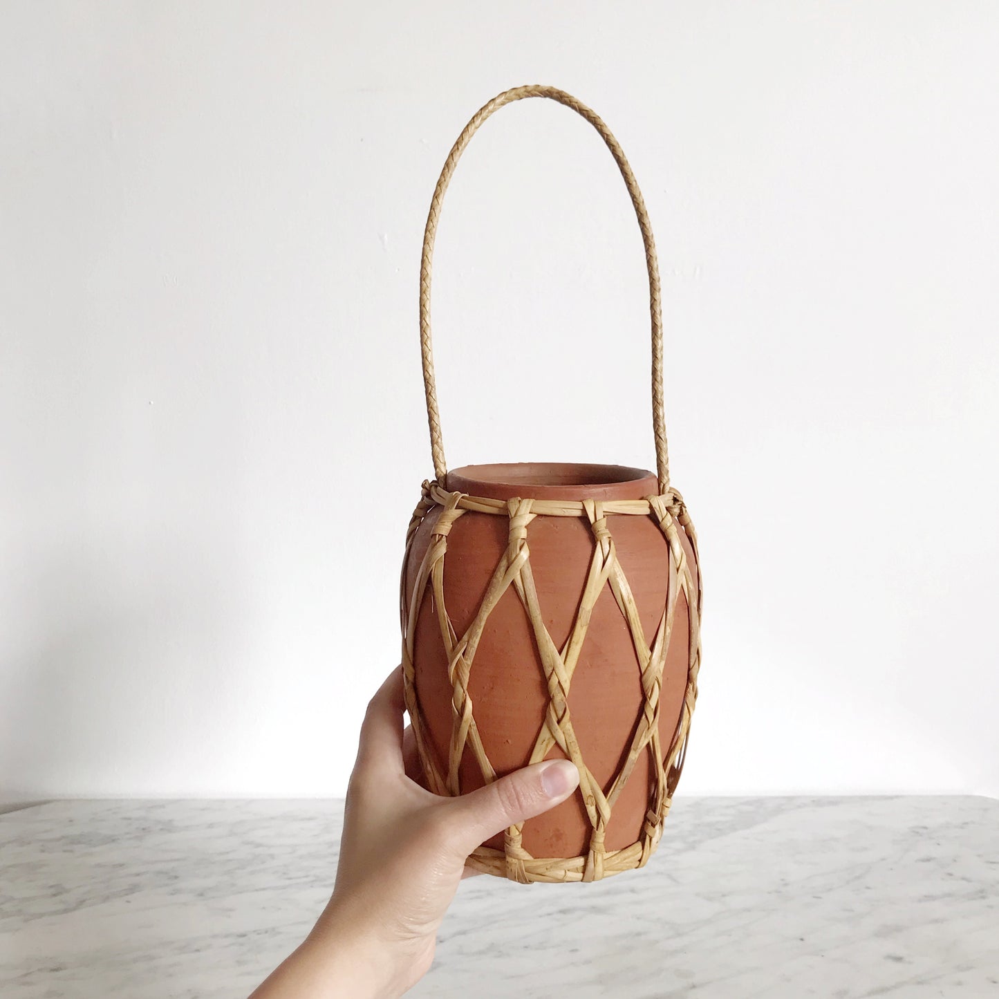 Vintage Hanging Terra-Cotta Jug