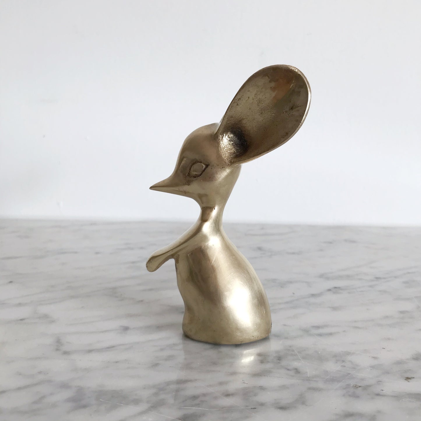 Vintage Brass Mouse, 5”