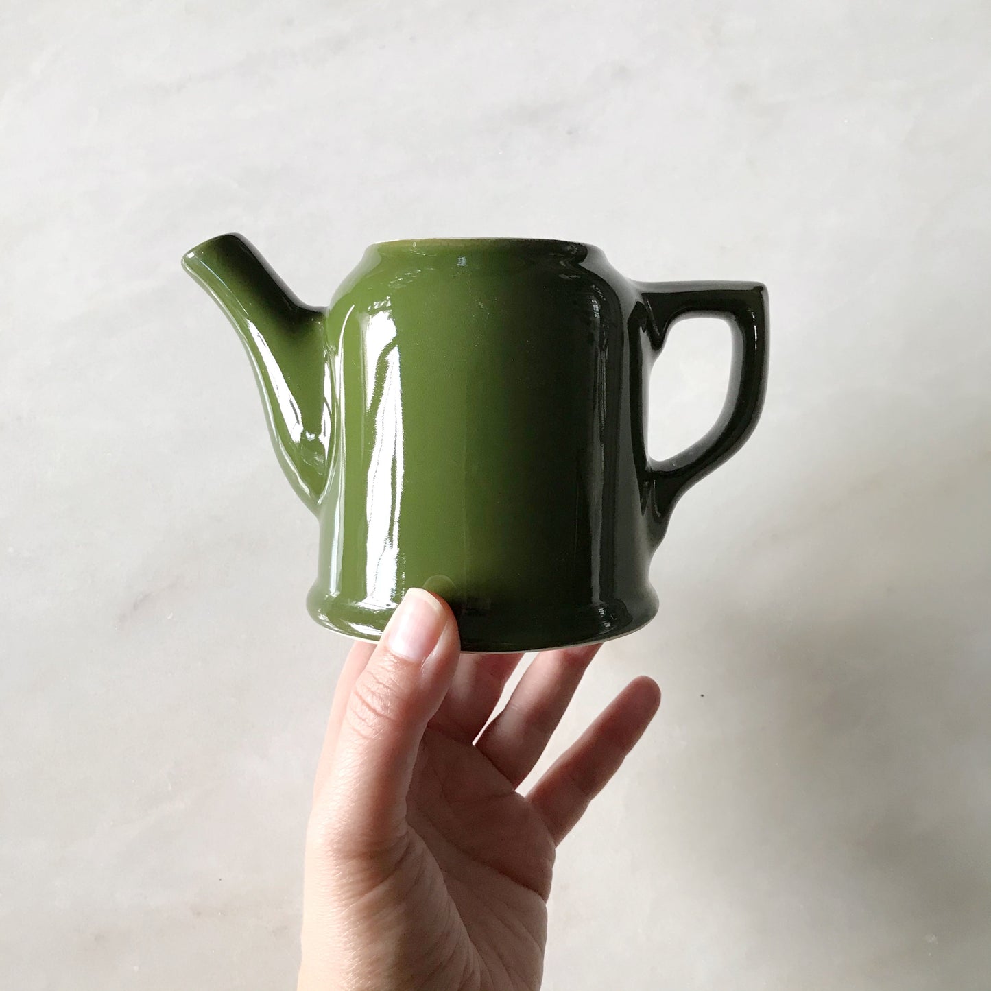 Small Vintage Stoneware Pitcher by Hall