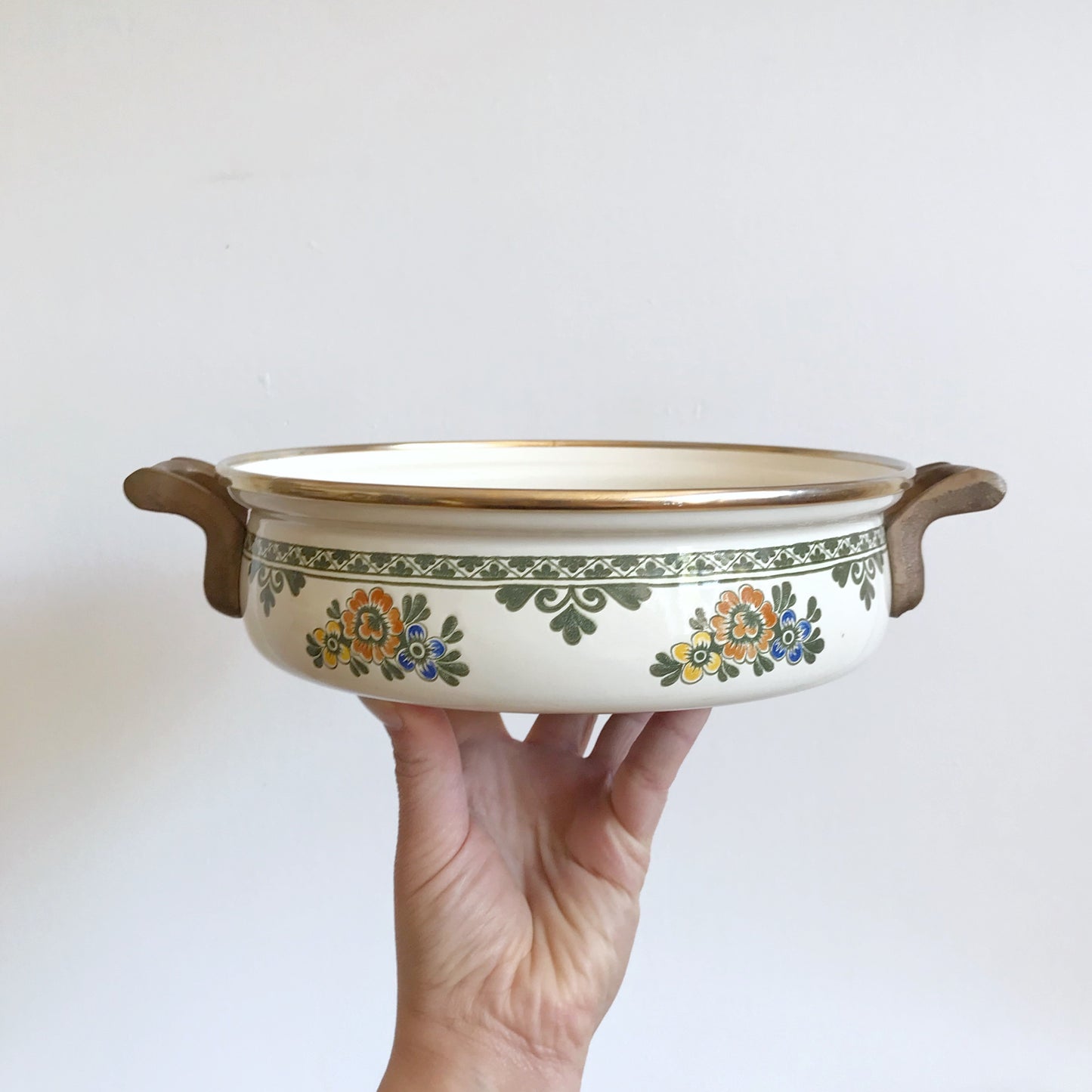 Vintage Enamelware Pan by Asta