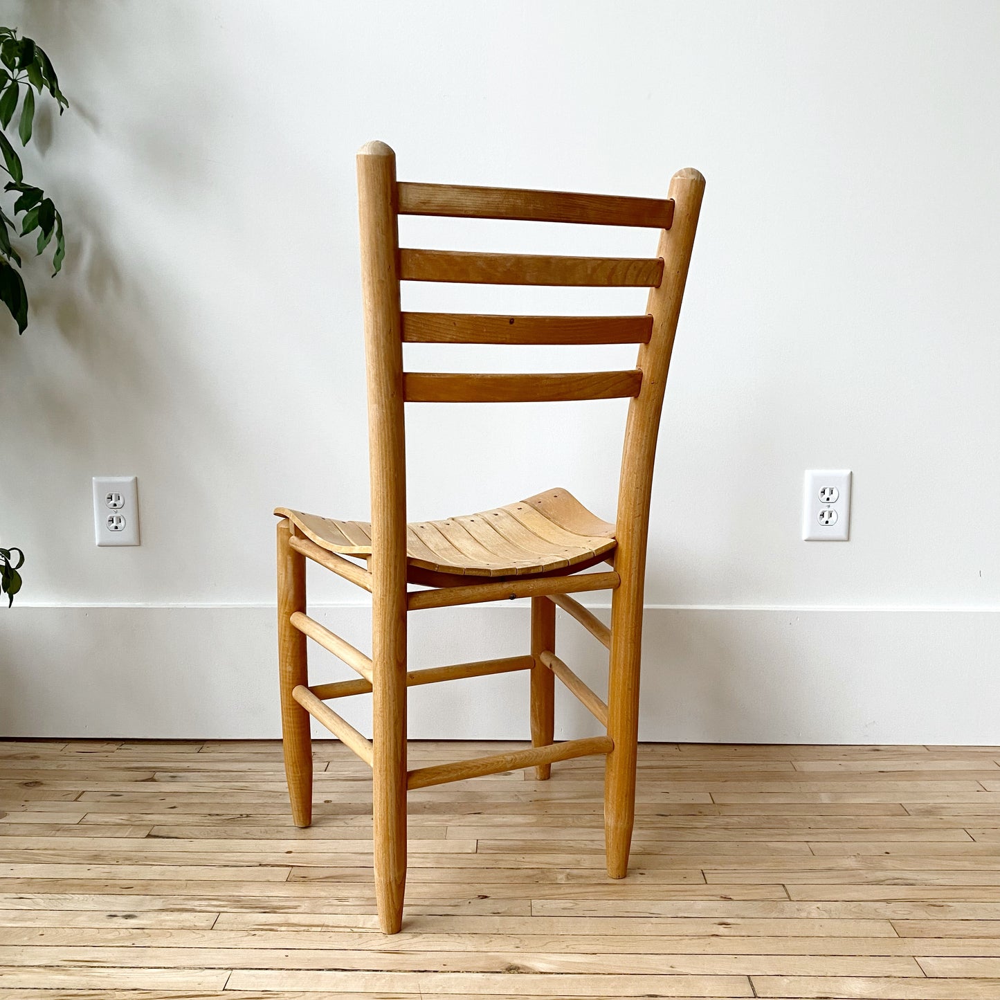 Vintage Wooden Slat Chair