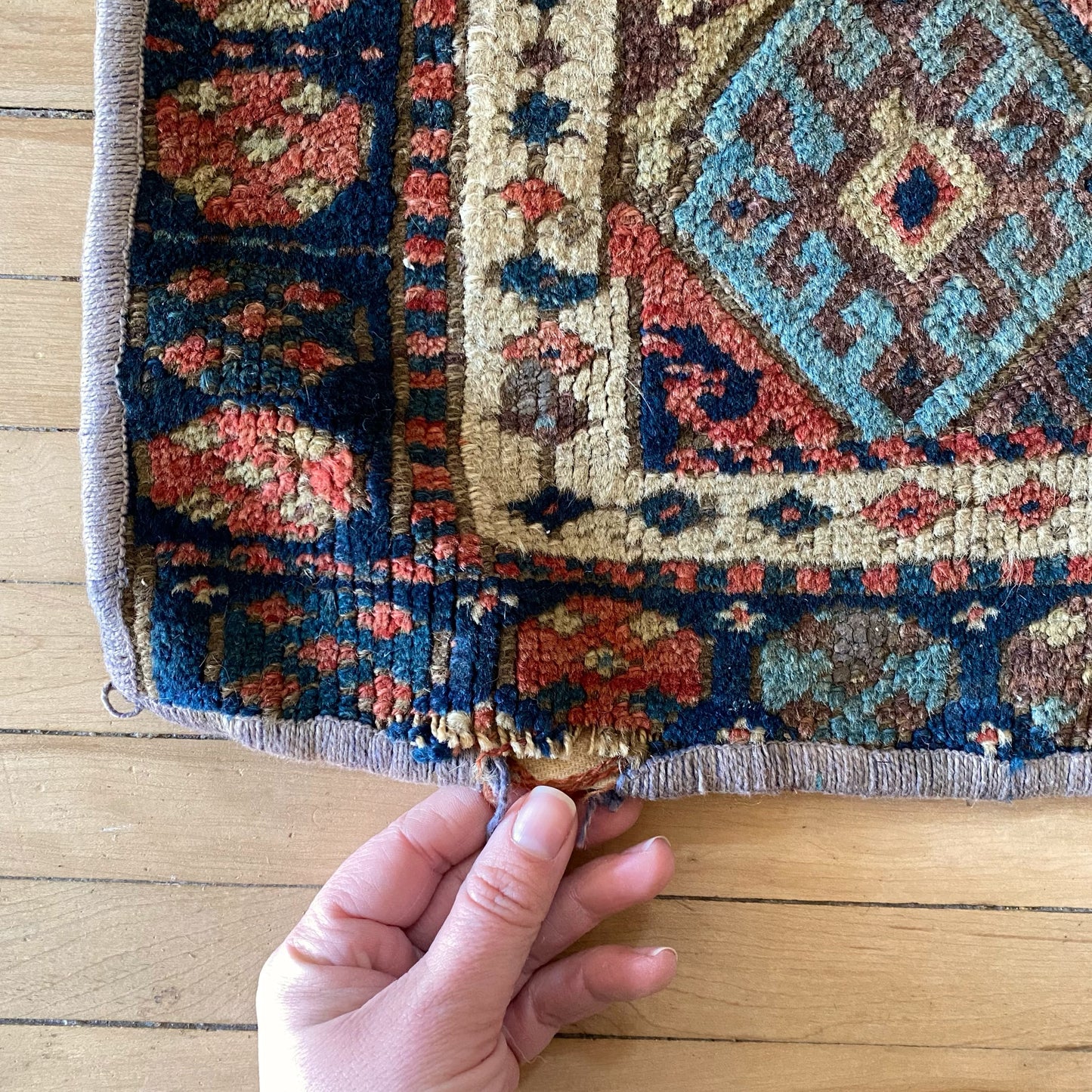 Antique Hand-knotted Persian Textile Hanging / Rug