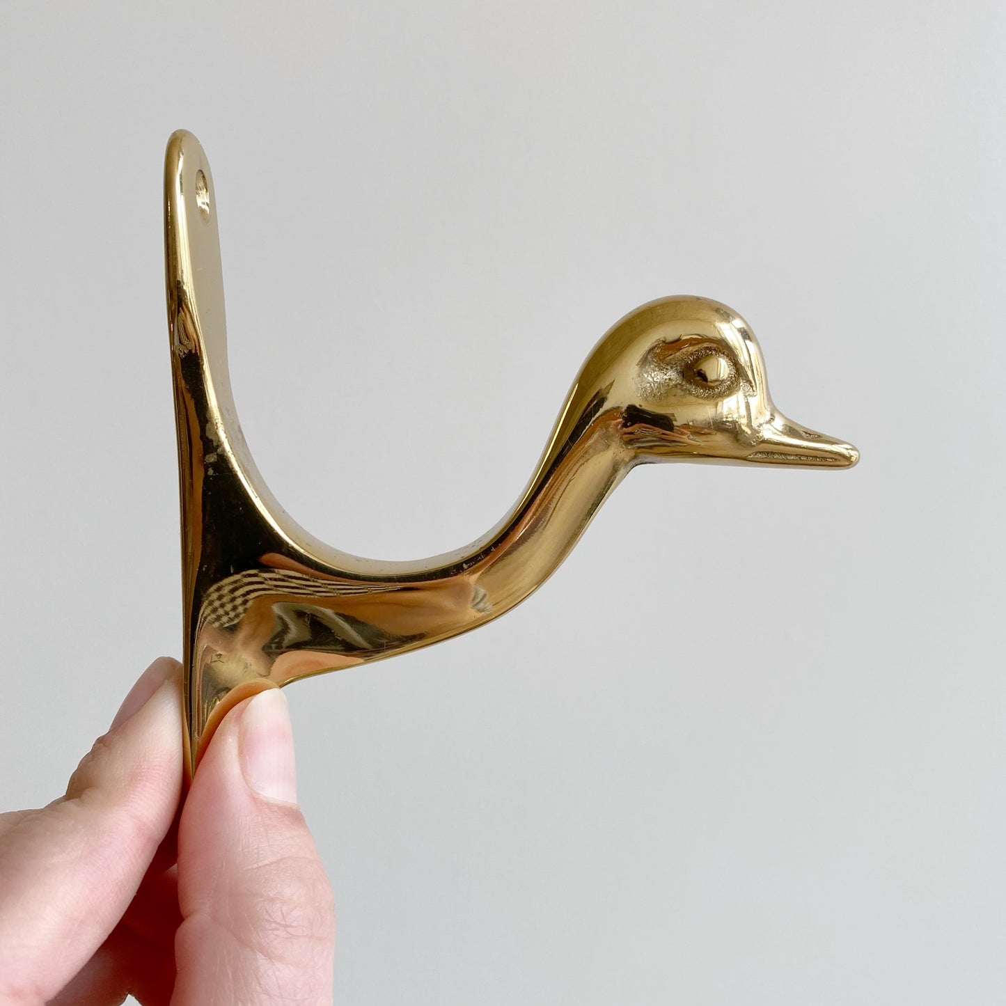 Vintage Brass Double Duck Hook