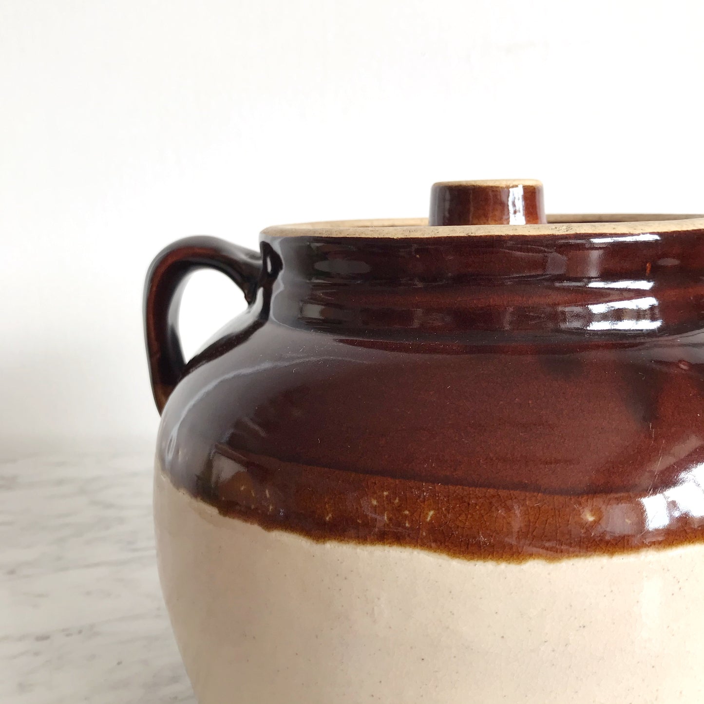 Large Vintage Stoneware Container