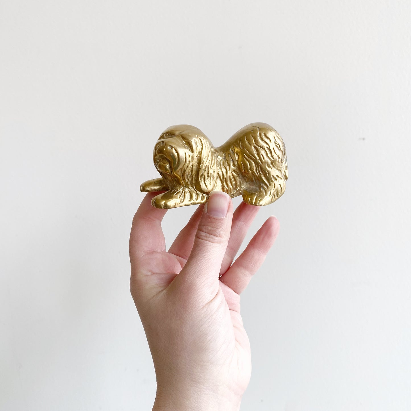 Vintage Brass Dog, Cocker Spaniel
