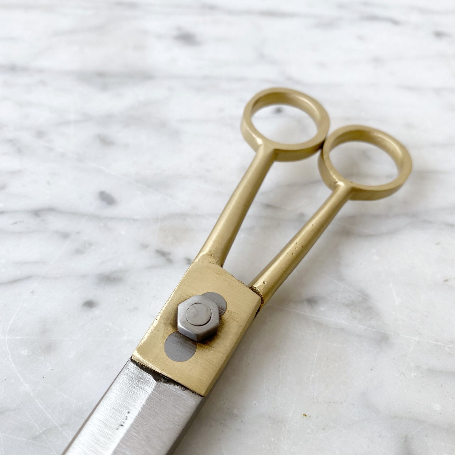 Medium Brass Scissors, 7"