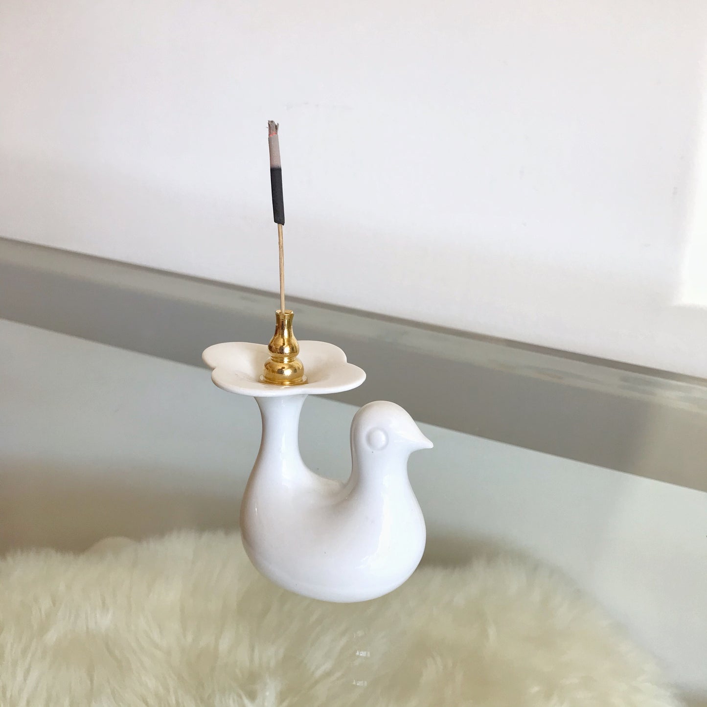 Vintage Minimalist Porcelain Bird, Germany