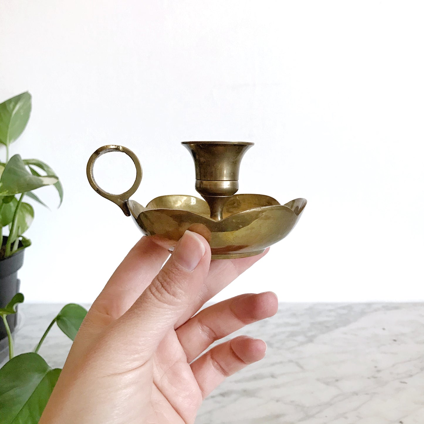 Vintage Brass Candle Holder