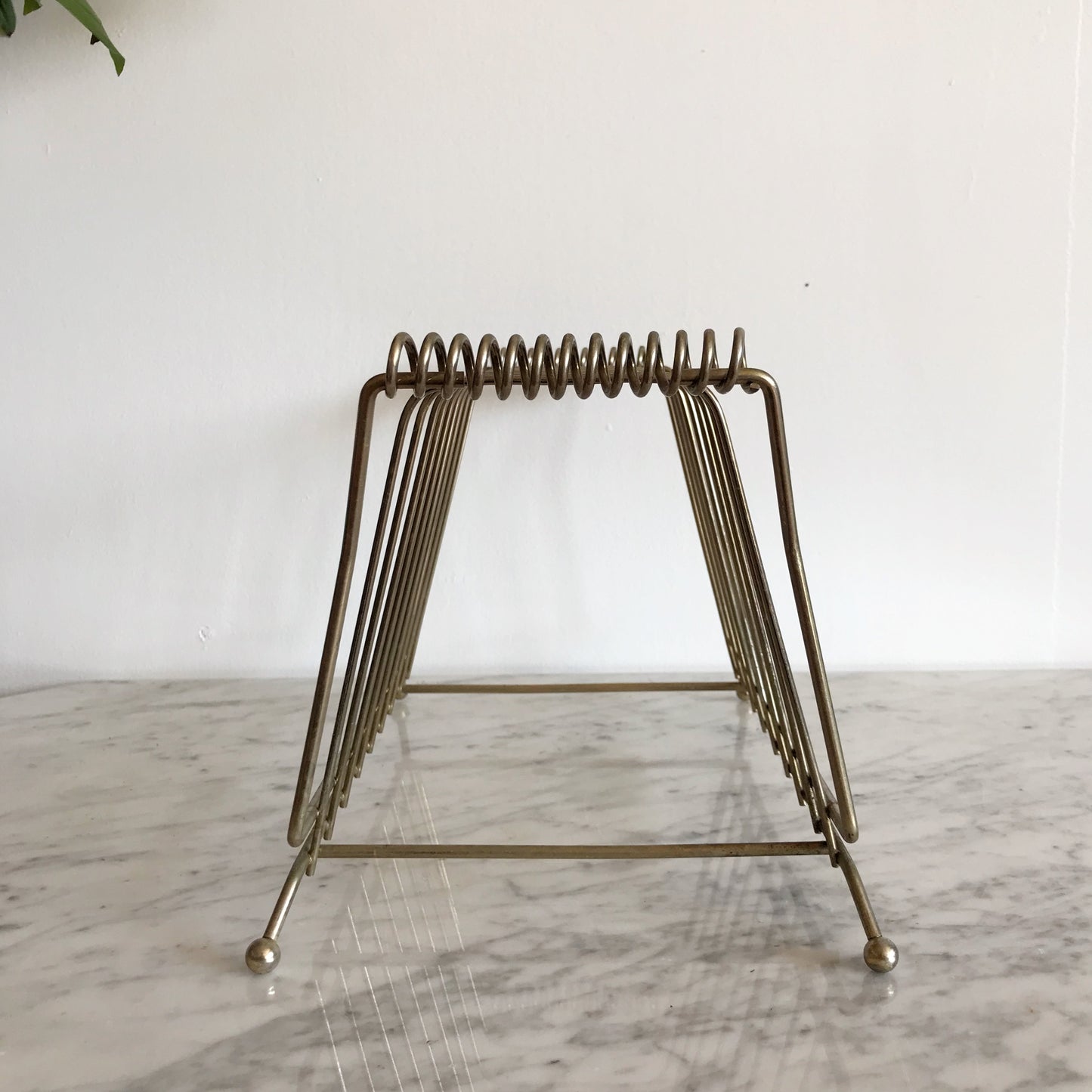 Vintage Gold Wire Record Album Holder