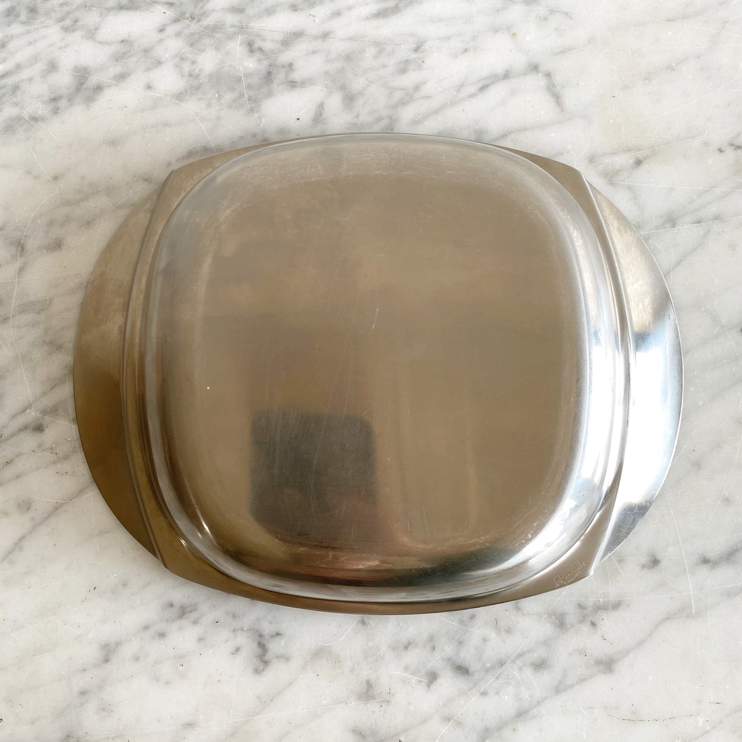 Vintage Stainless Steel Serving Dish, Sweden