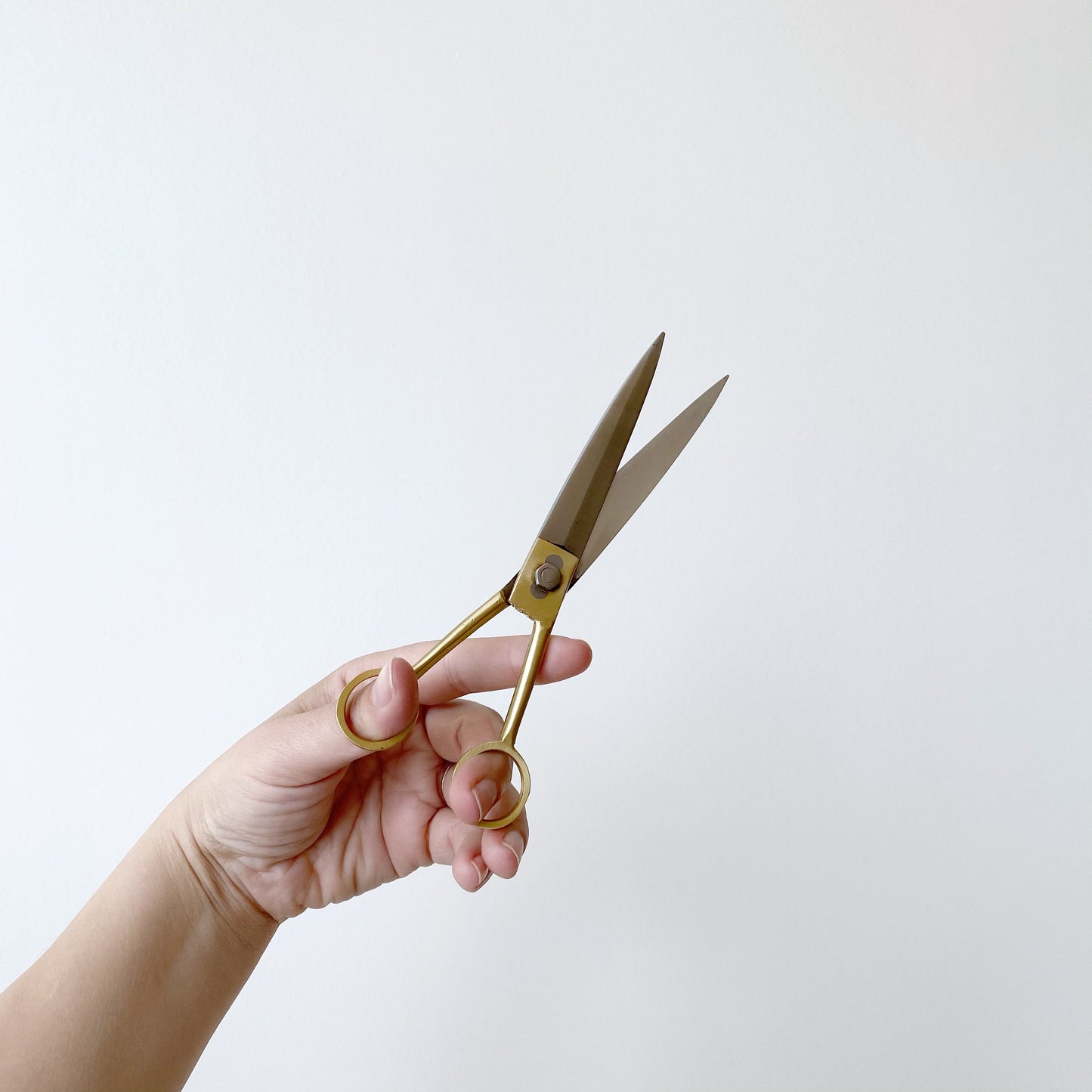 Medium Brass Scissors, 7"