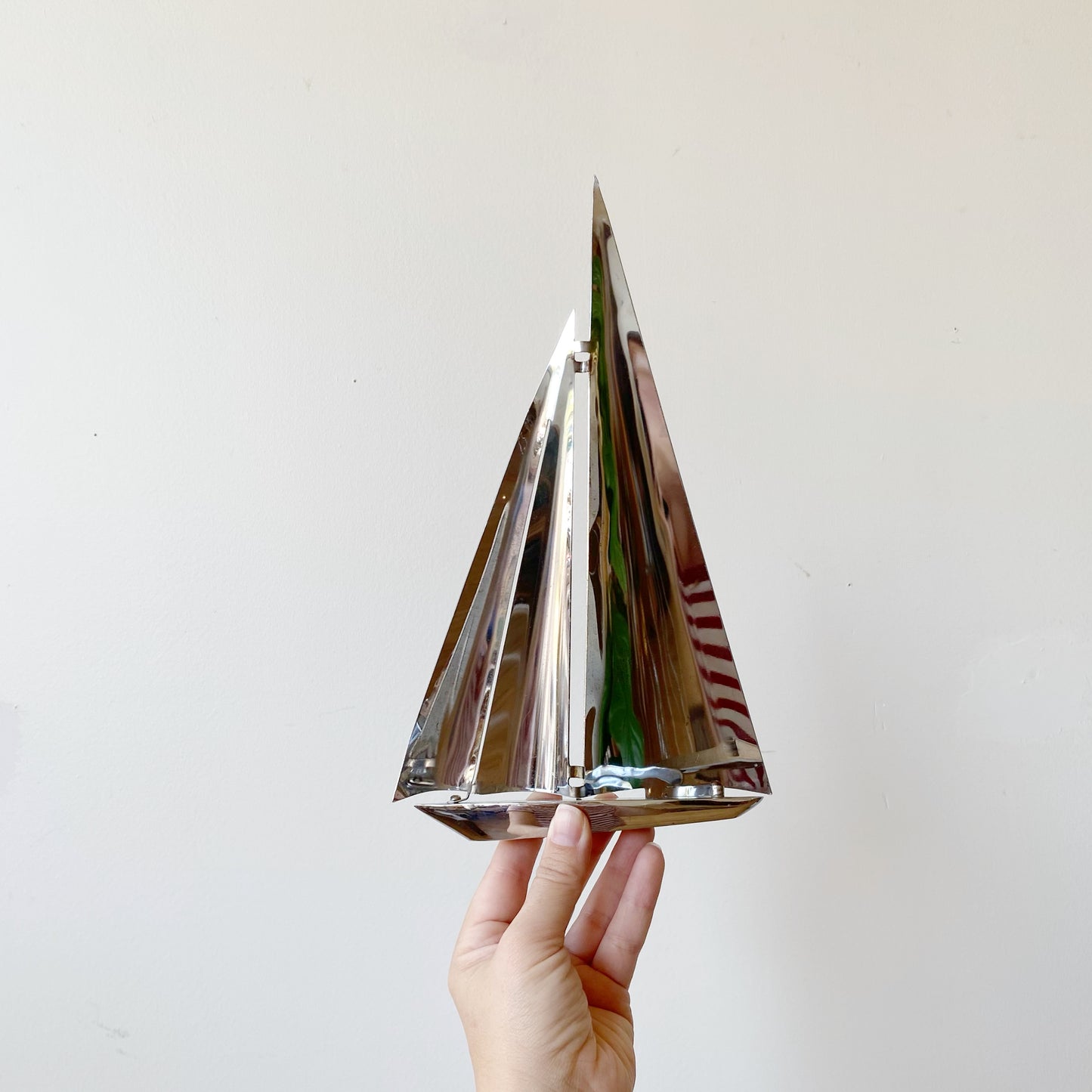 Set of 3 Vintage Steel Sailboats