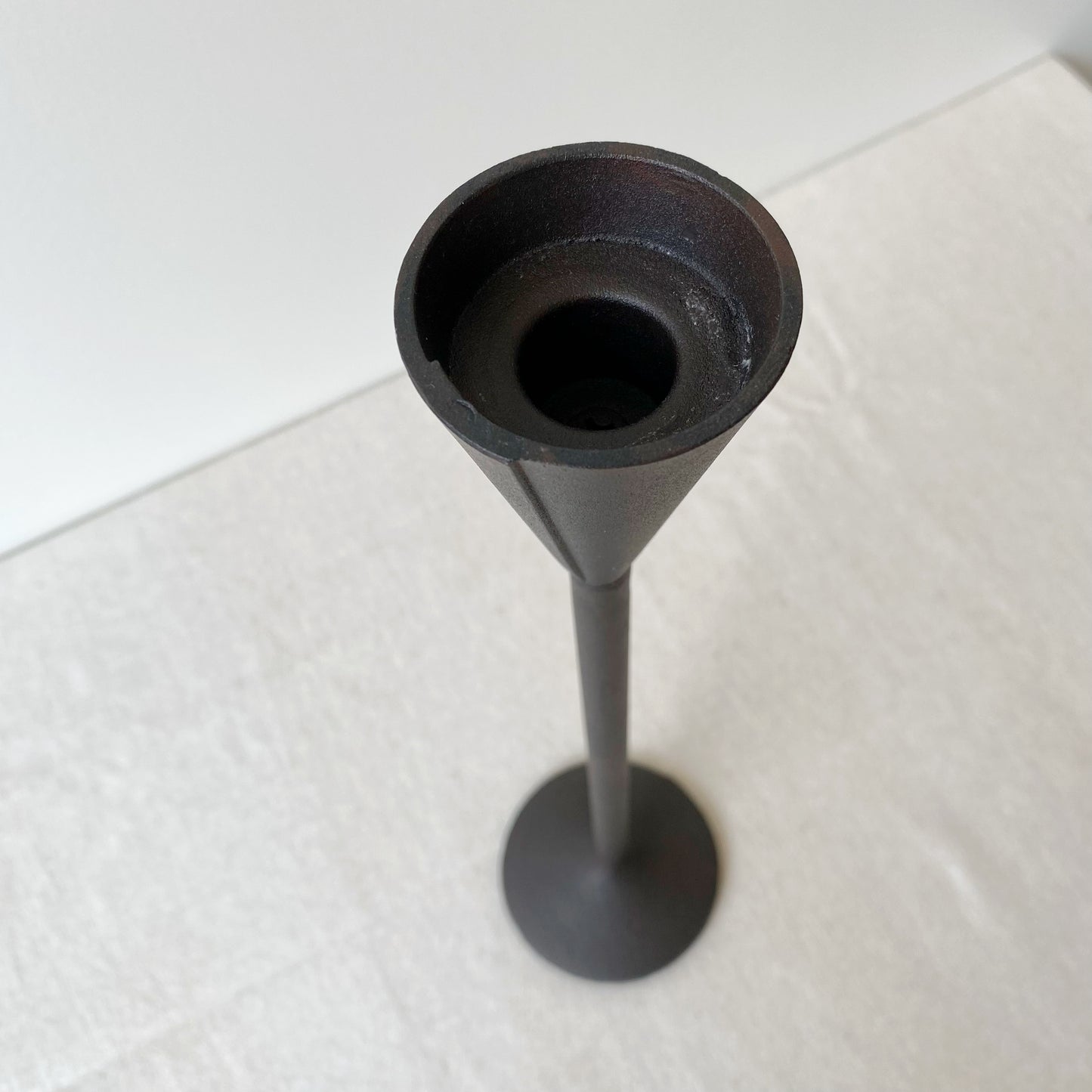 Found Iron Candle Holder, 15”